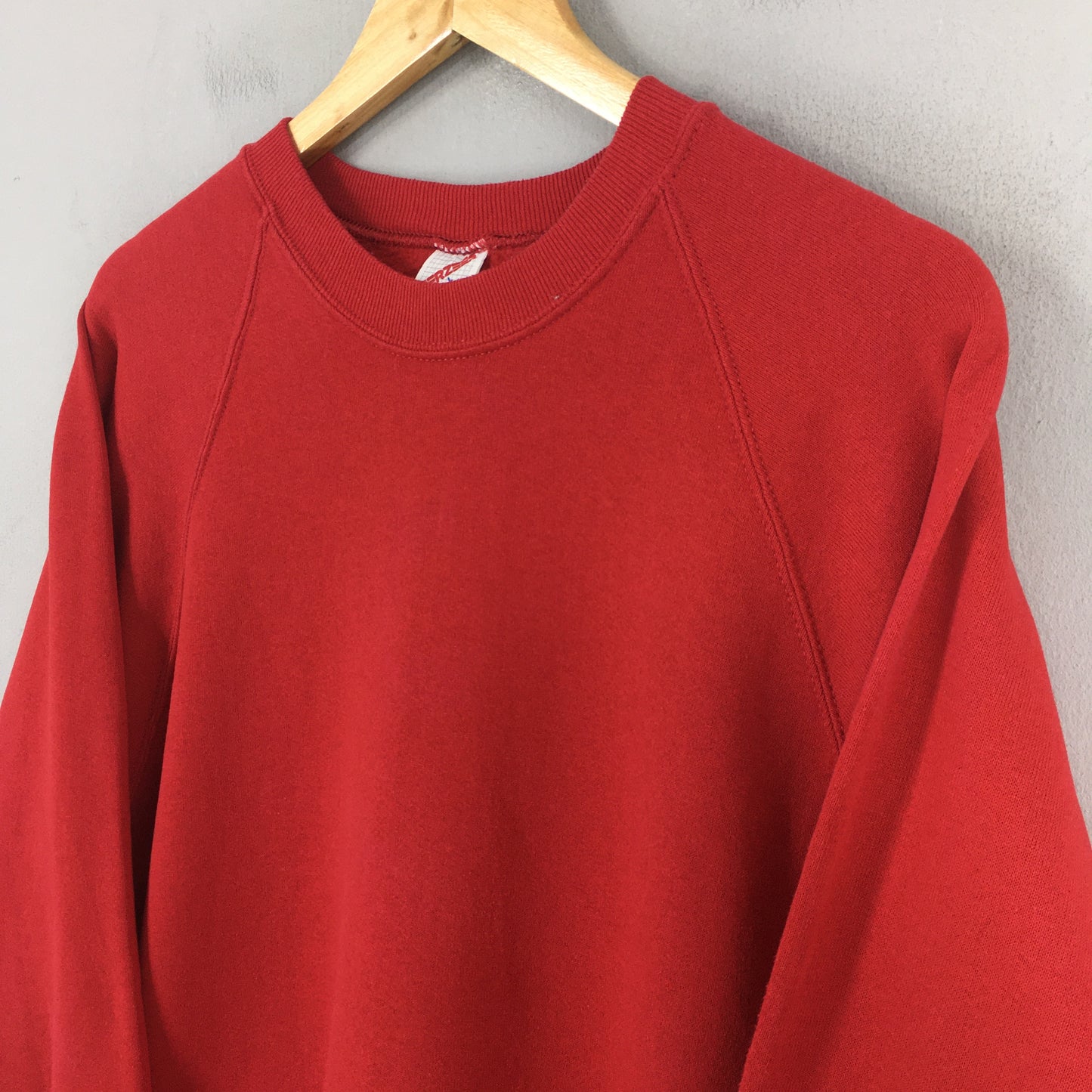 Jerzees Usa Plain Red Sweatshirt Large