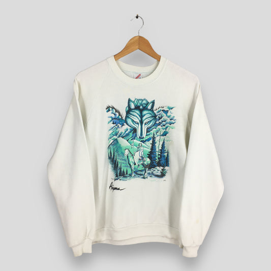 North American Arizona Wolf Sweatshirt Large