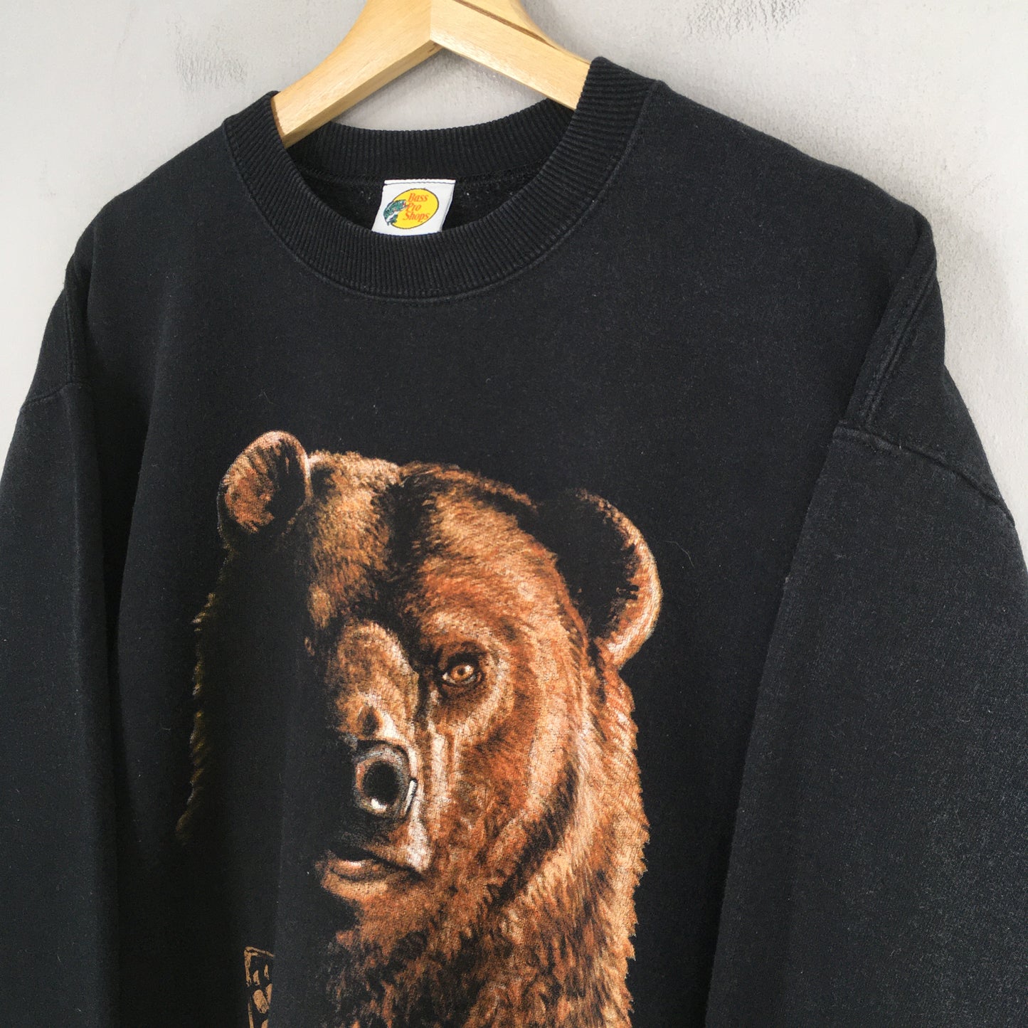 Grizzly Bear Black Sweatshirt Medium