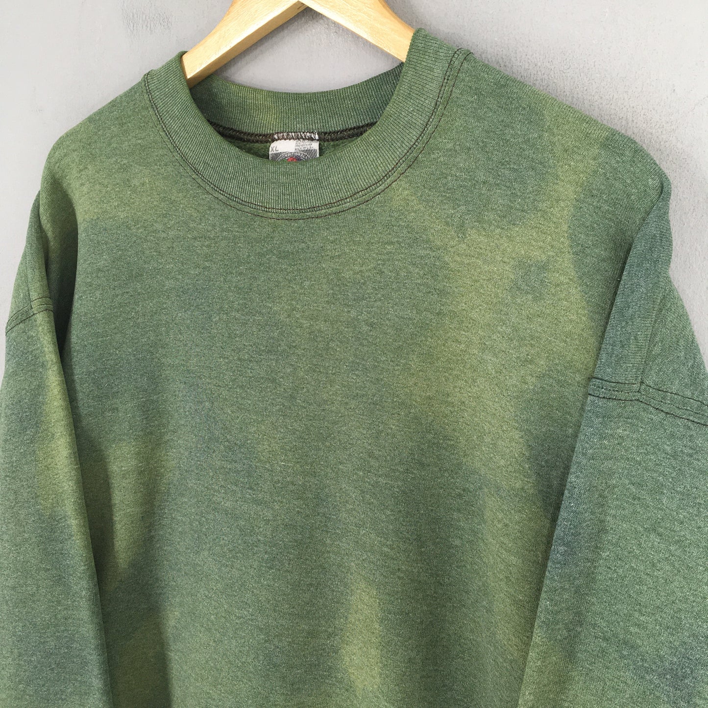 Fruit Of The Loom Bleach Plain Sweatshirt Jumper XLarge