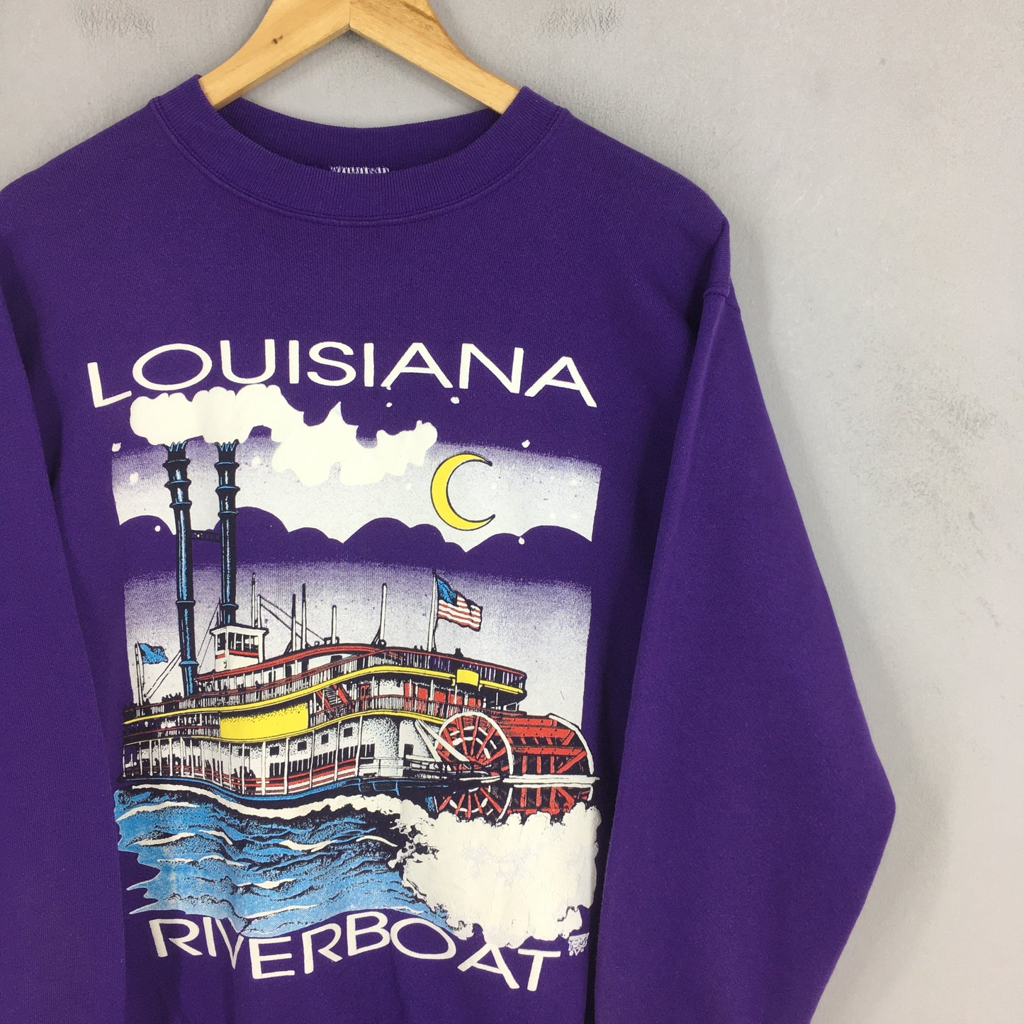 Louisiana Riverboat Sweatshirt Medium