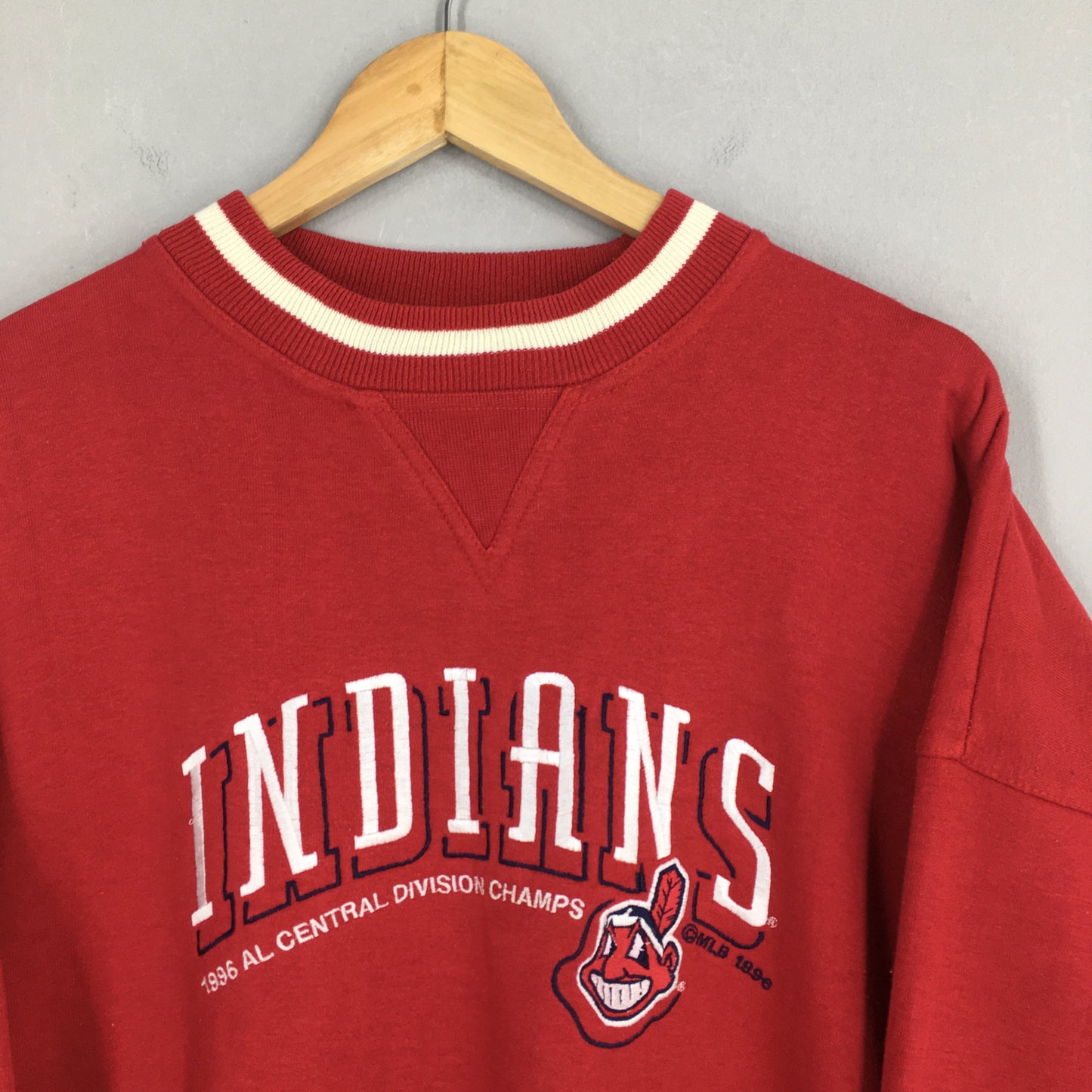 90's Cleveland Indians Baseball Mlb Sweatshirt Large