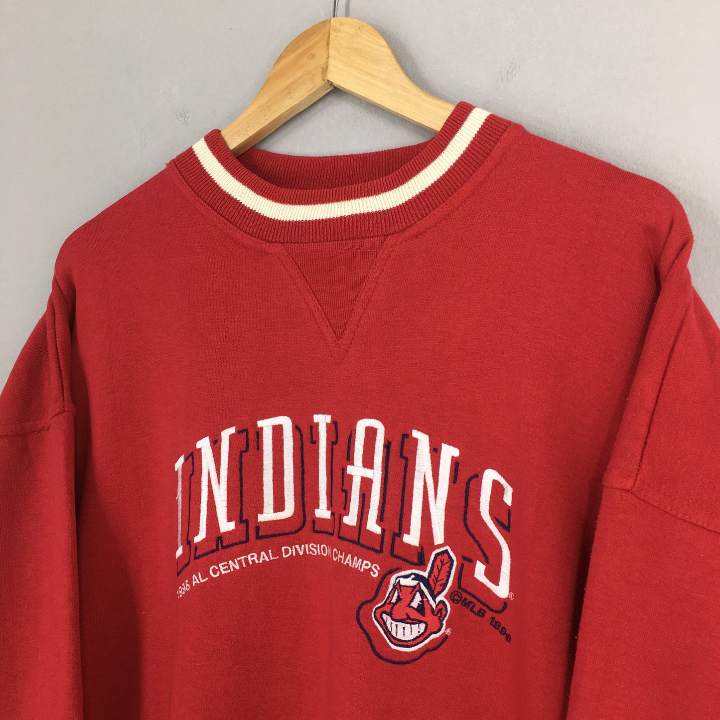 90's Cleveland Indians Baseball Mlb Sweatshirt Large