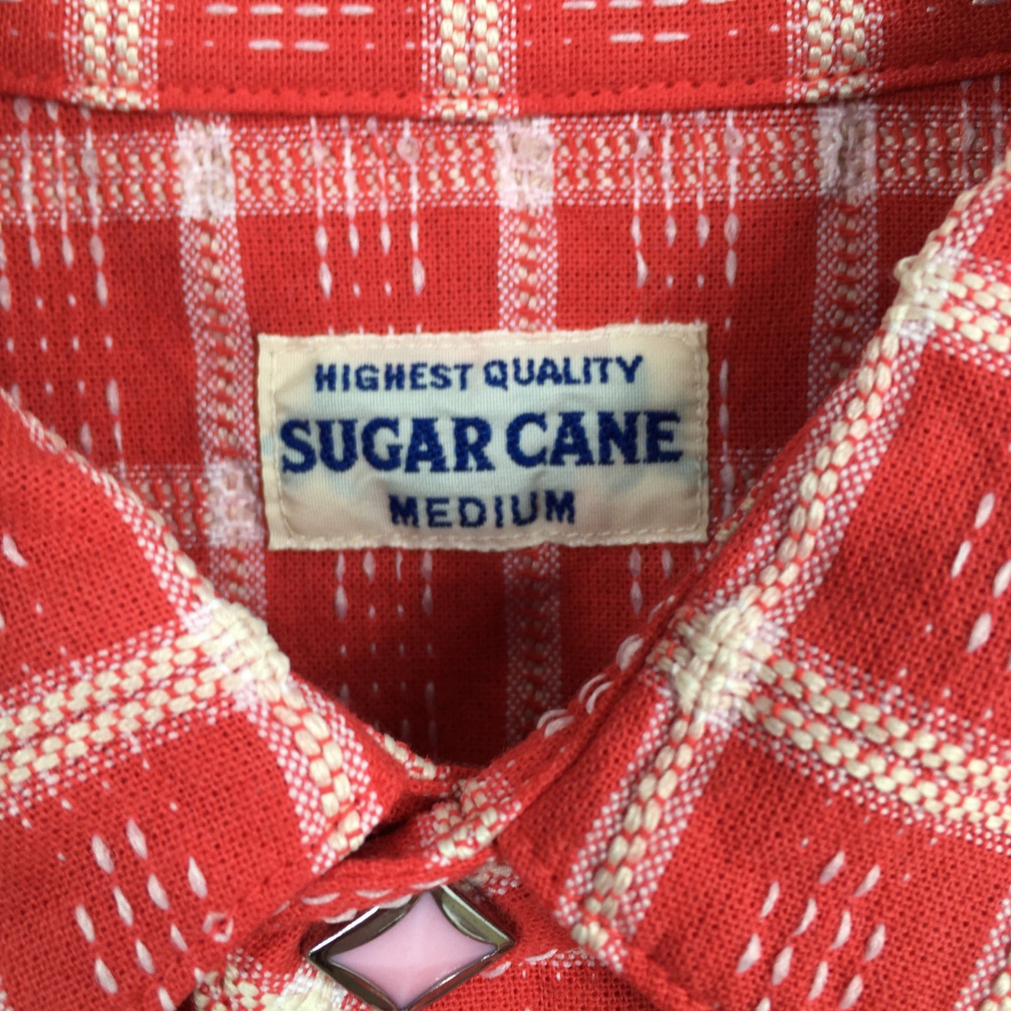 Sugar Cane Plaid Red Flannel Medium