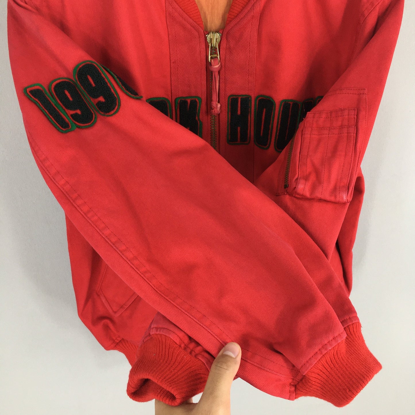 Pink House Japan Red Bomber Jacket Large