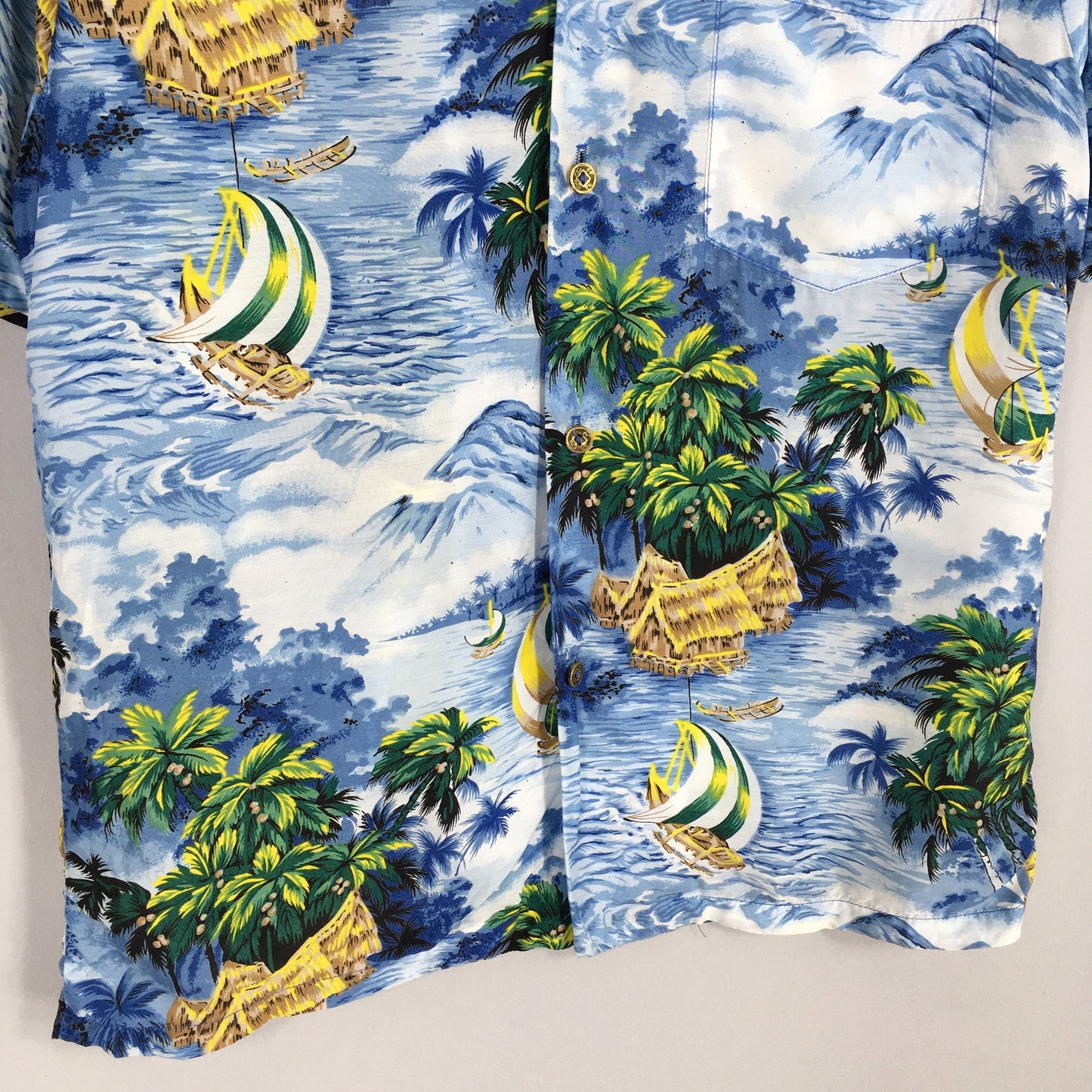 Diamond Head Sportswear Surfing Beach Rayon Shirt Small