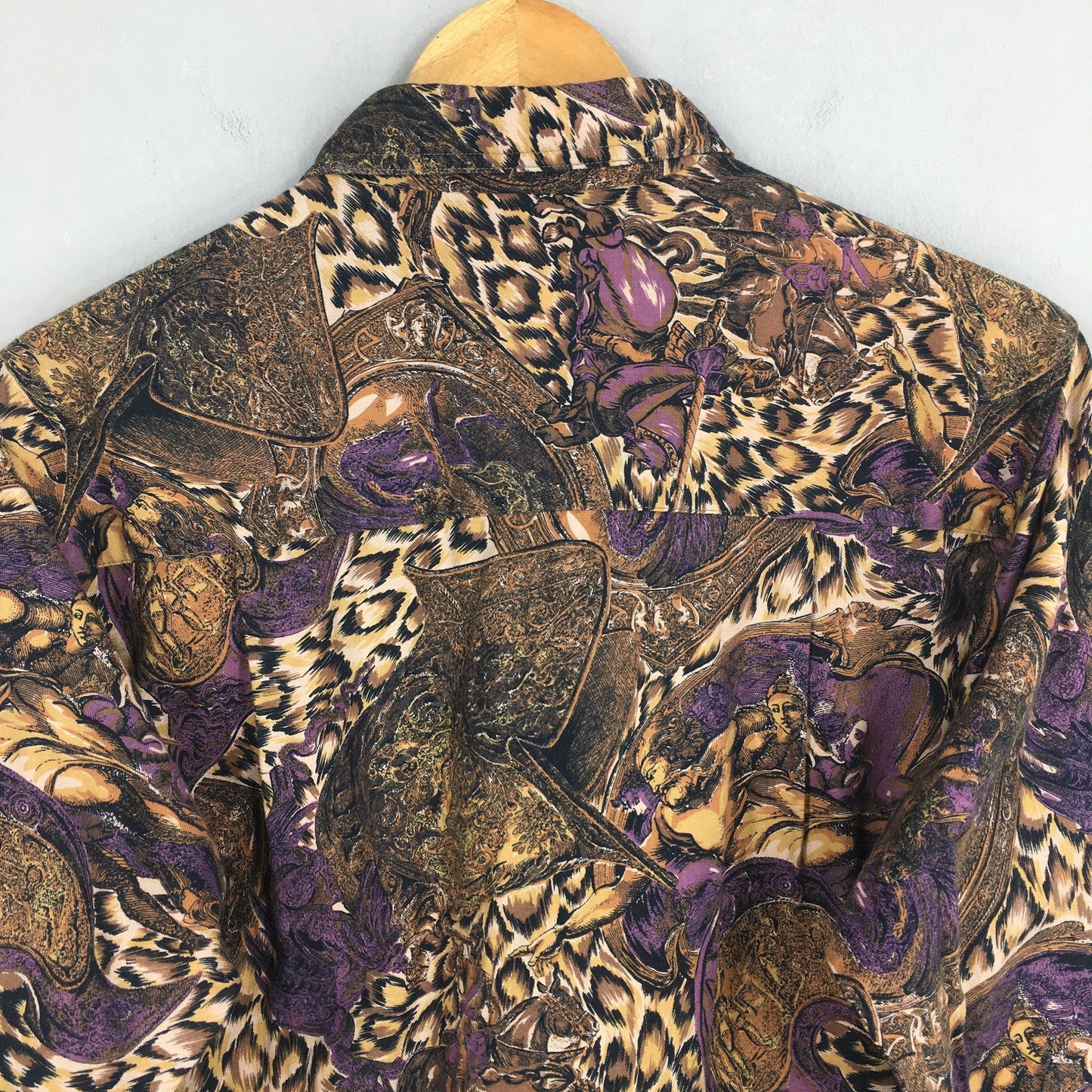 Tiger Leopard Patterned Shirt Large