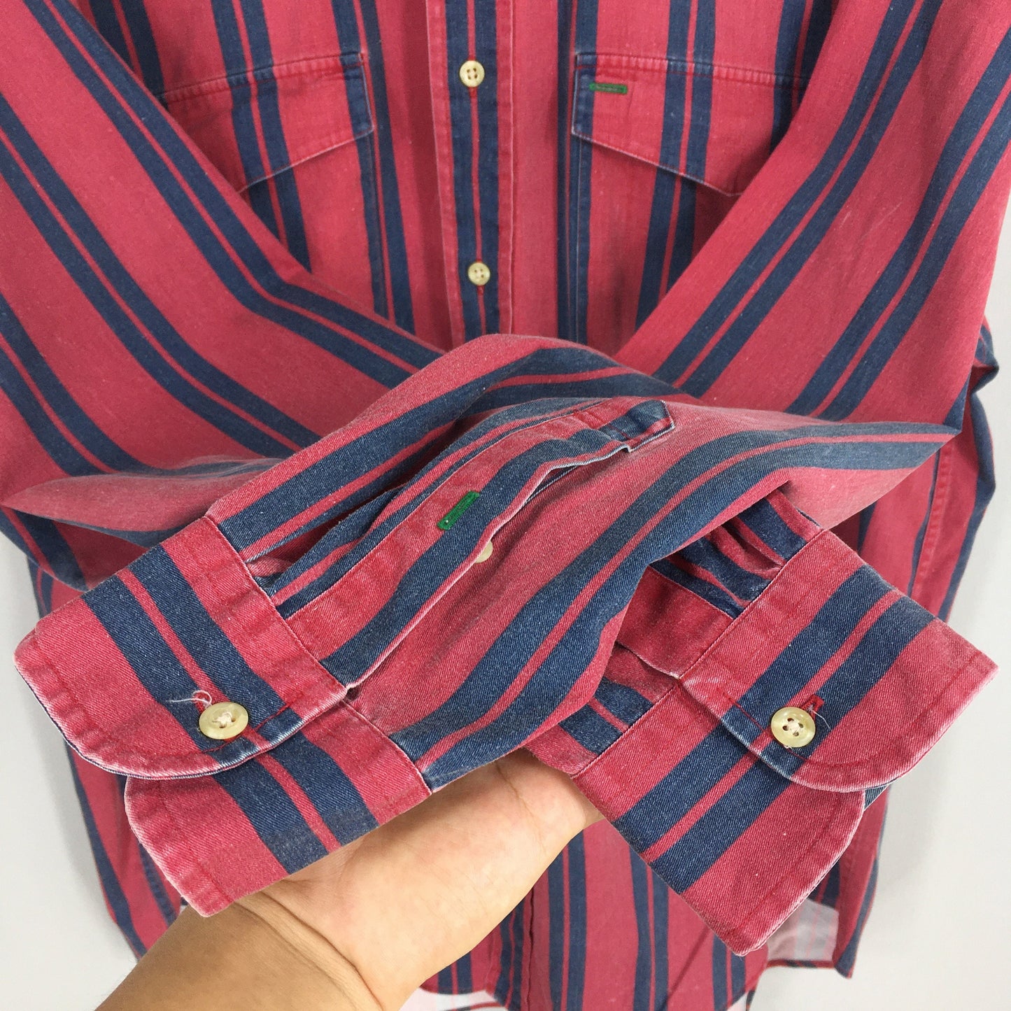 Tommy Hilfiger Multicolor Stripes Red Oxfords XLarge