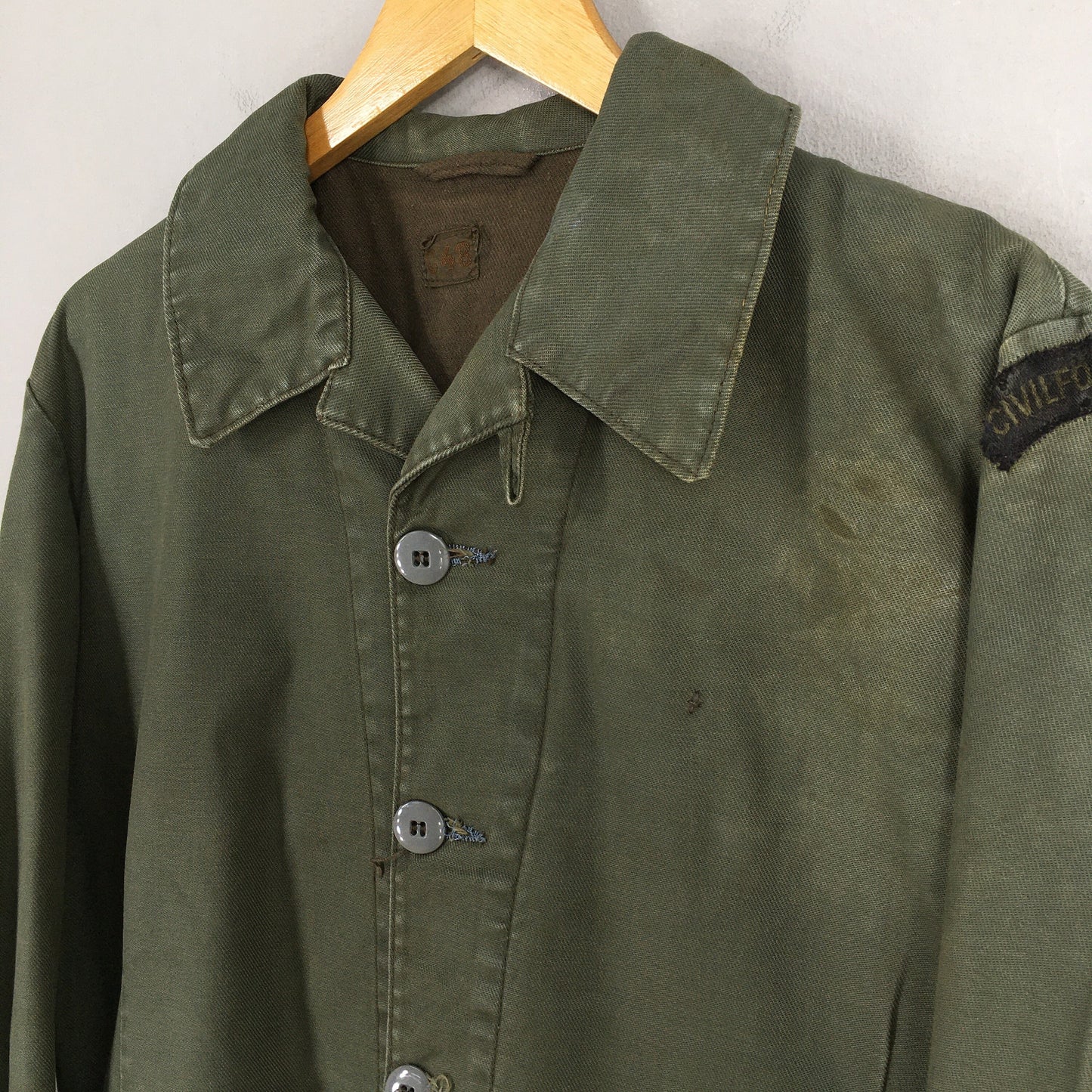 Swedish C48 Infrantry Military Olive Jacket Medium