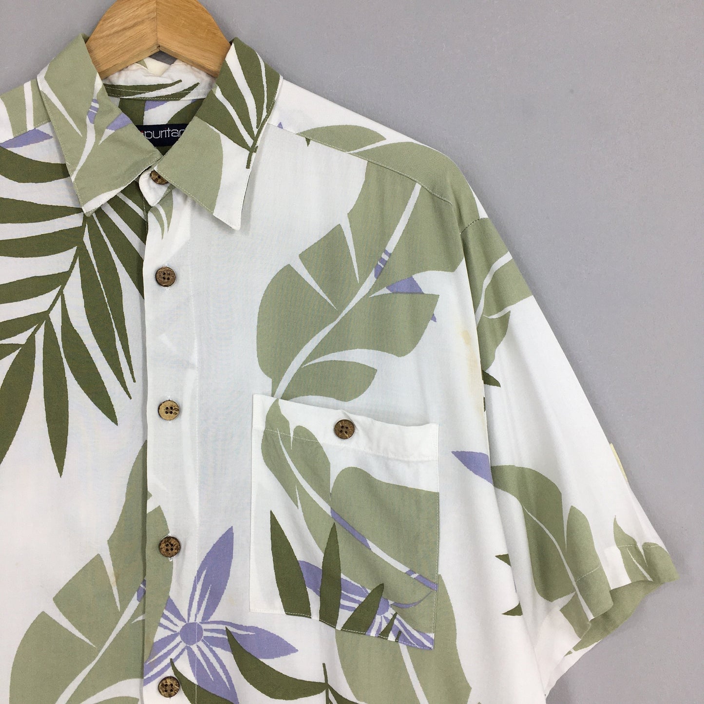 Puritan Leaves Hawaii Aloha Rayon Shirts Medium