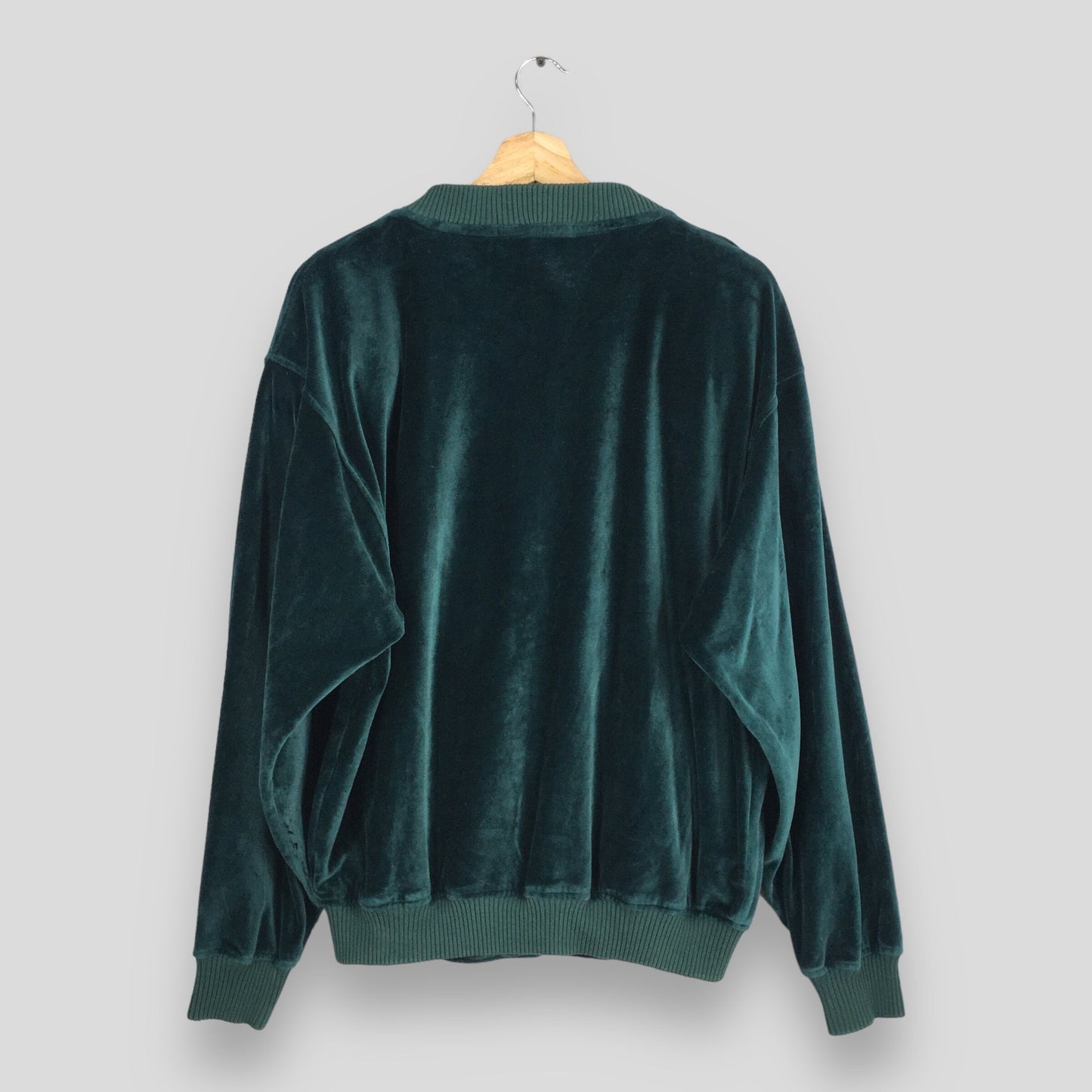 Lanvin Studio Paris Green Velour Jacket Medium