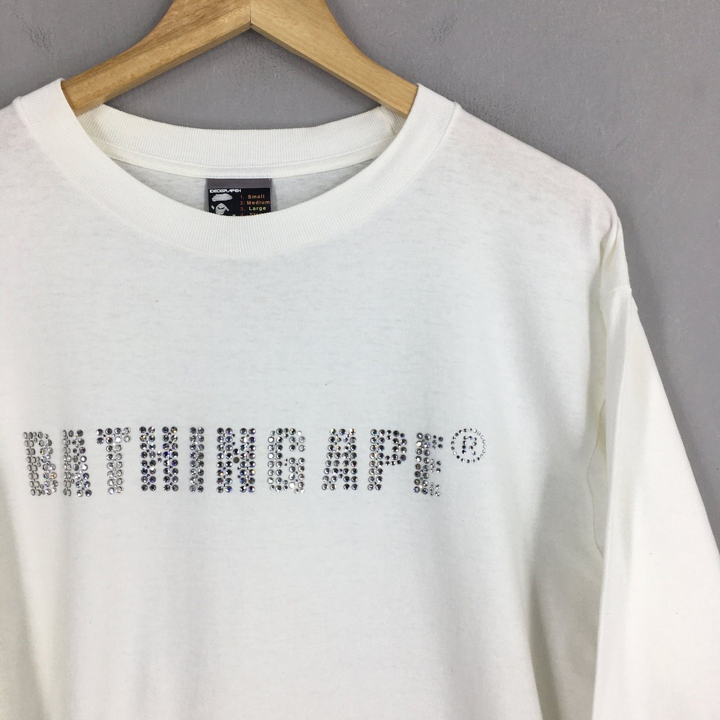 A Bathing Ape Bape White T shirt Large