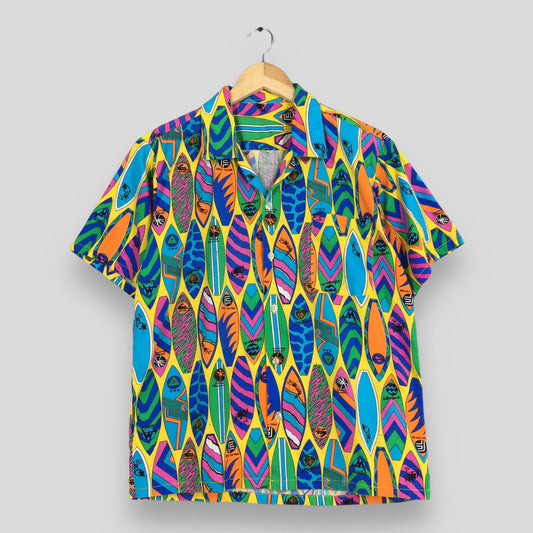 Hawaiian Aloha Surfboard Shirts Medium