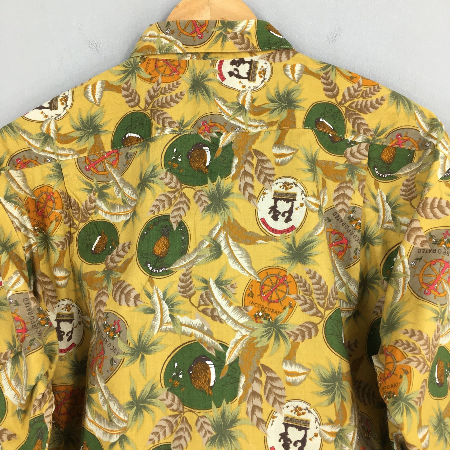 Hawaiian Aloha Tropical Cotton Shirt Medium