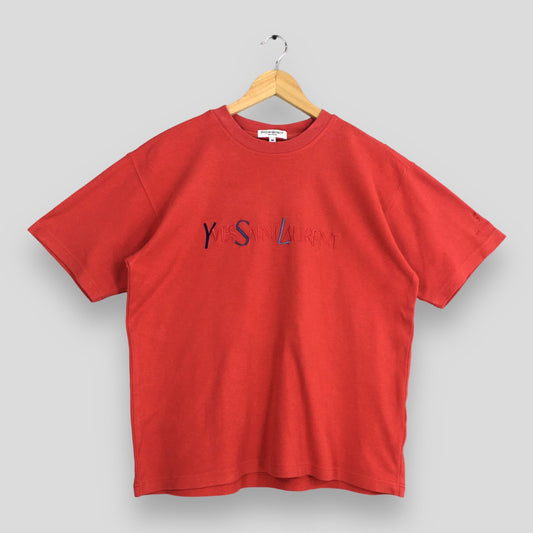 YSL Yves Saint Laurent Red T shirt Medium