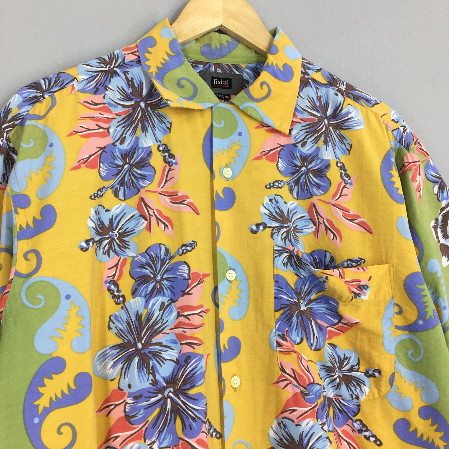 Vintage Flower Hibiscus Hawaiian Shirt Medium