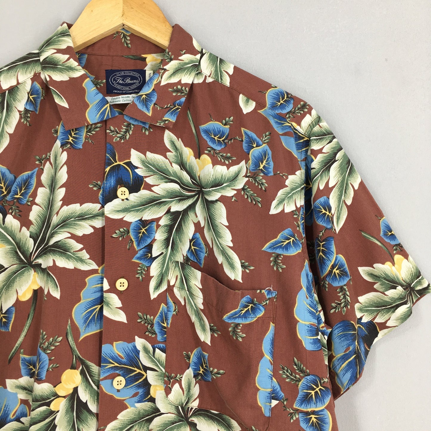 Hawaii Aloha Flower Rayon Shirt Large