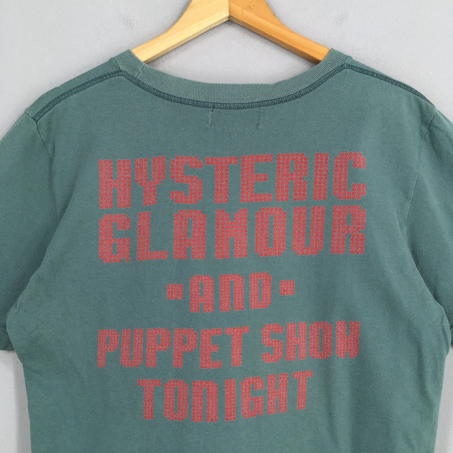 Hysteric Glamour Japan Rock 98 Green T shirt Small