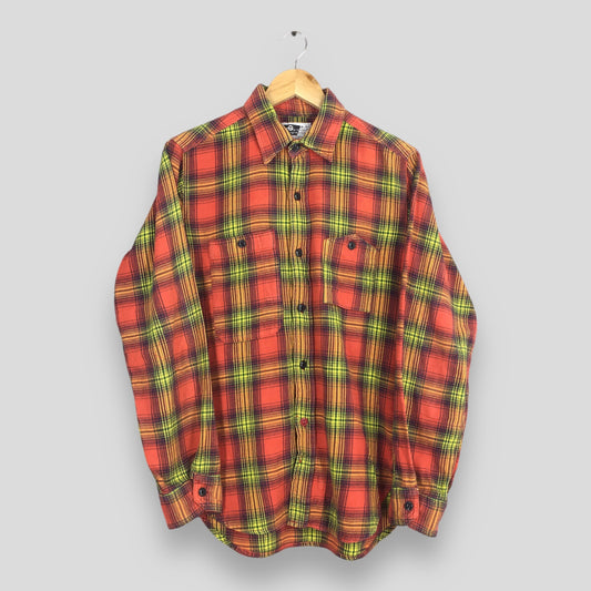 Engineered Garments Japan Plaid Shadow Flannel Shirt Small