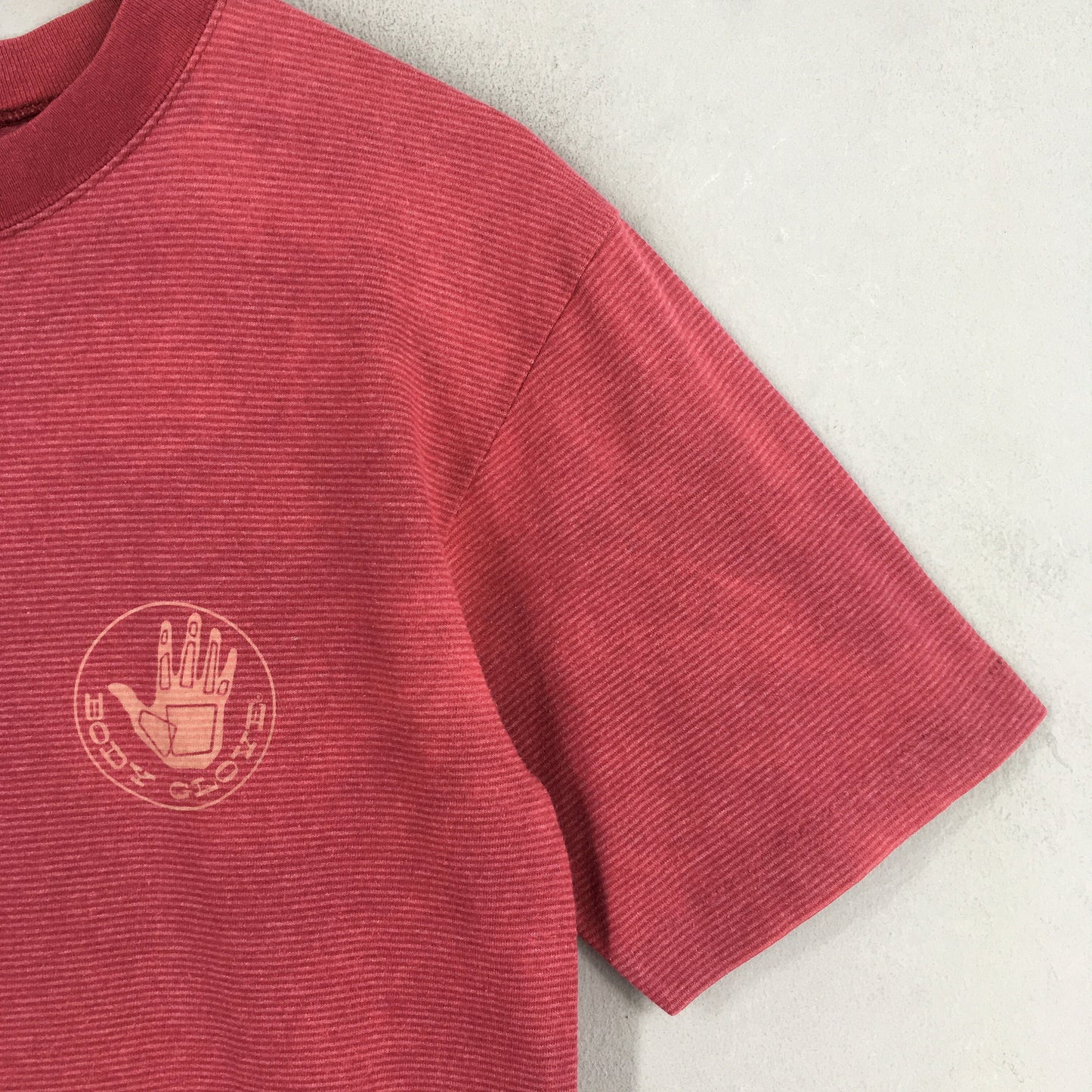 Body Glove Surfing Hawaiian Stripes Red T shirt Small