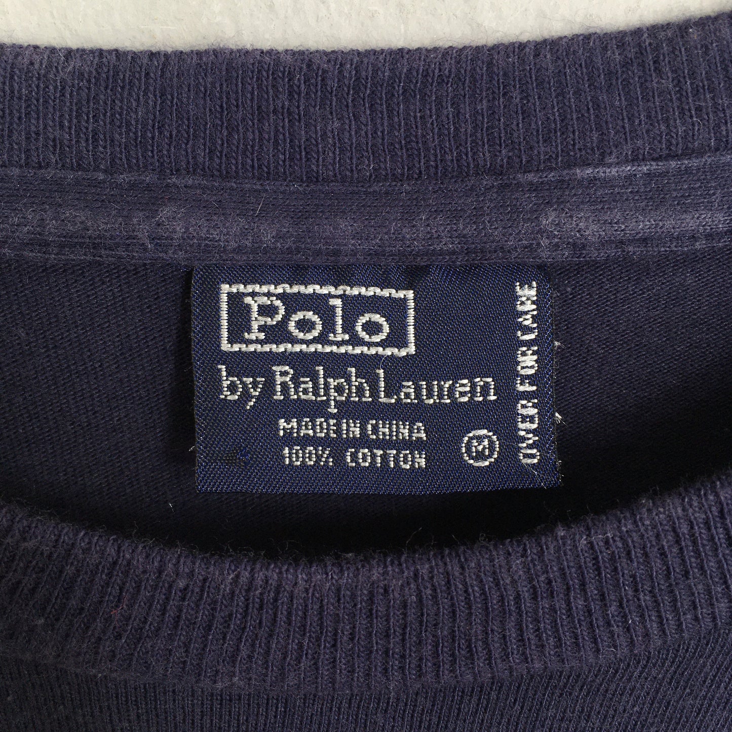 Polo Bear Playing Golf Ralph Lauren Blue Shirt Medium