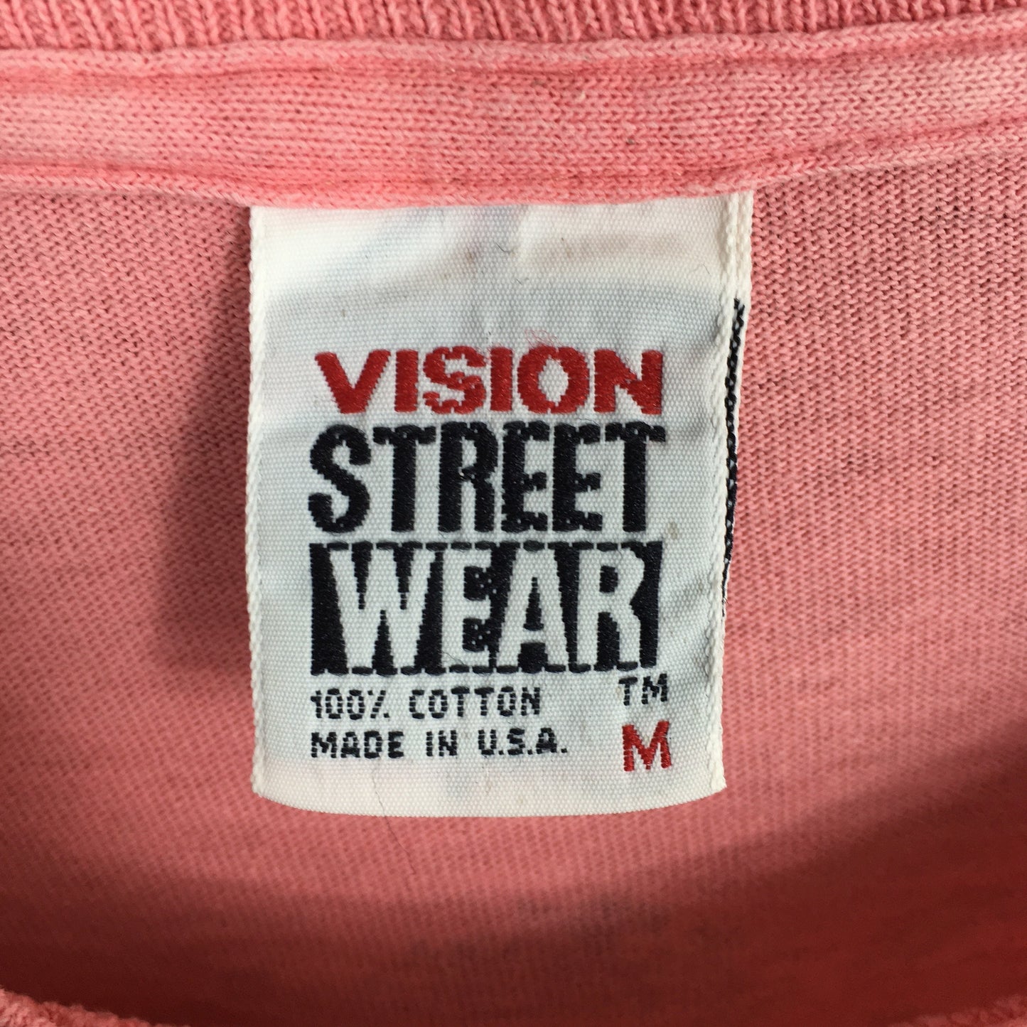 Vision Street Wear Pink T shirt Medium