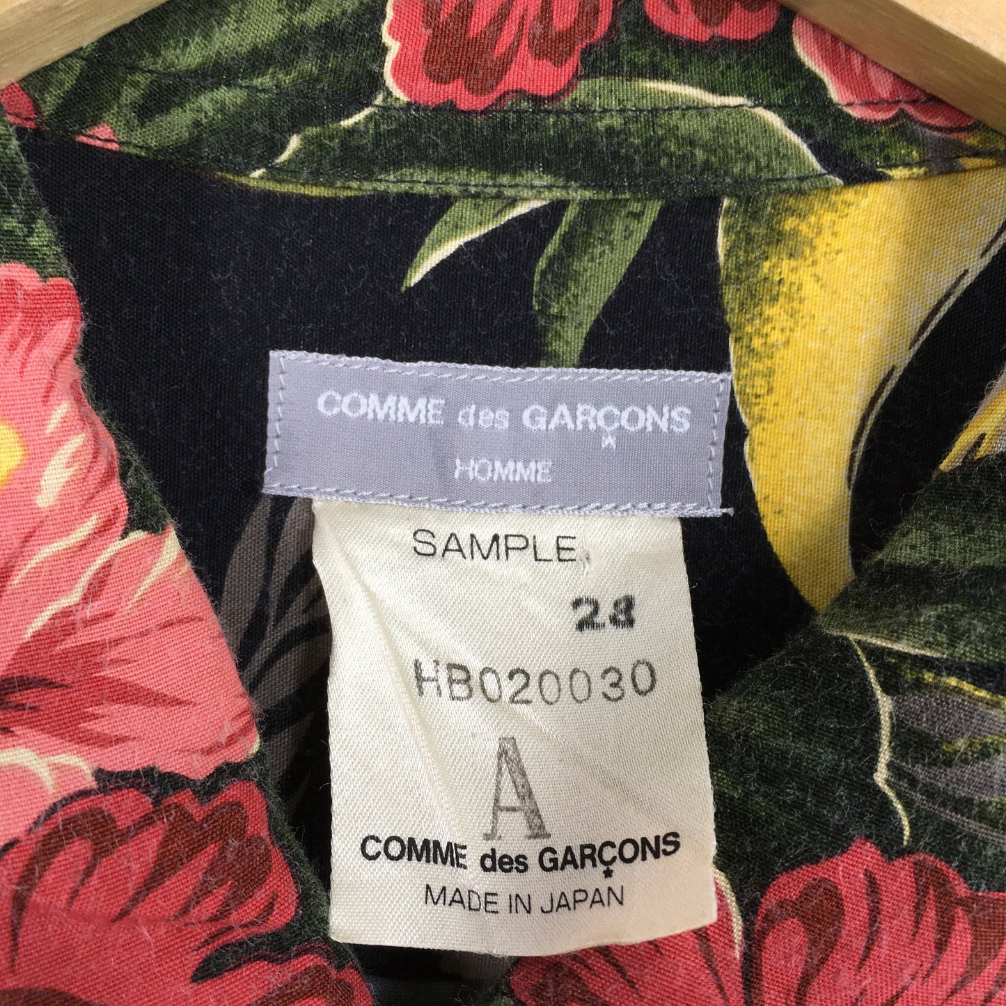 Comme Des Garcons Homme Aloha Rayon Shirt Medium