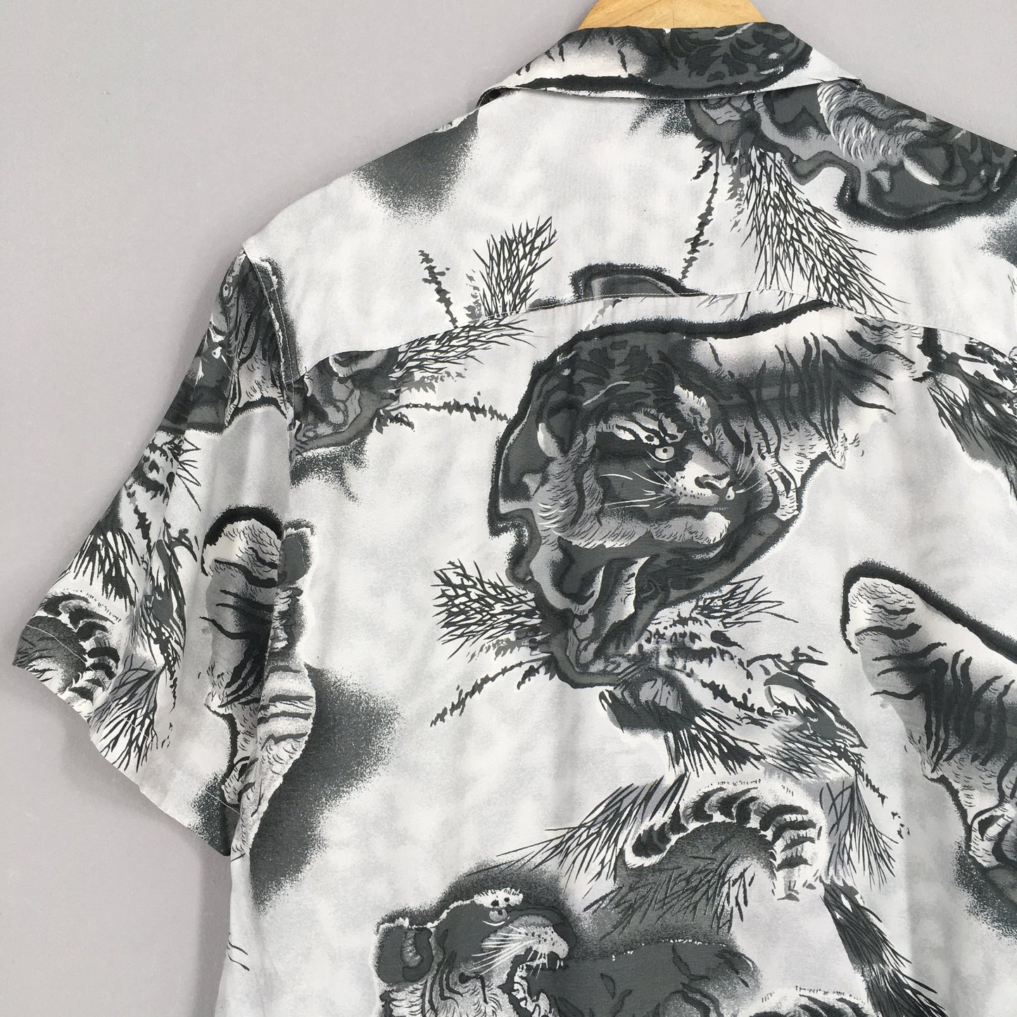 Houston Japan Hawaiian Dragon Shirt Medium