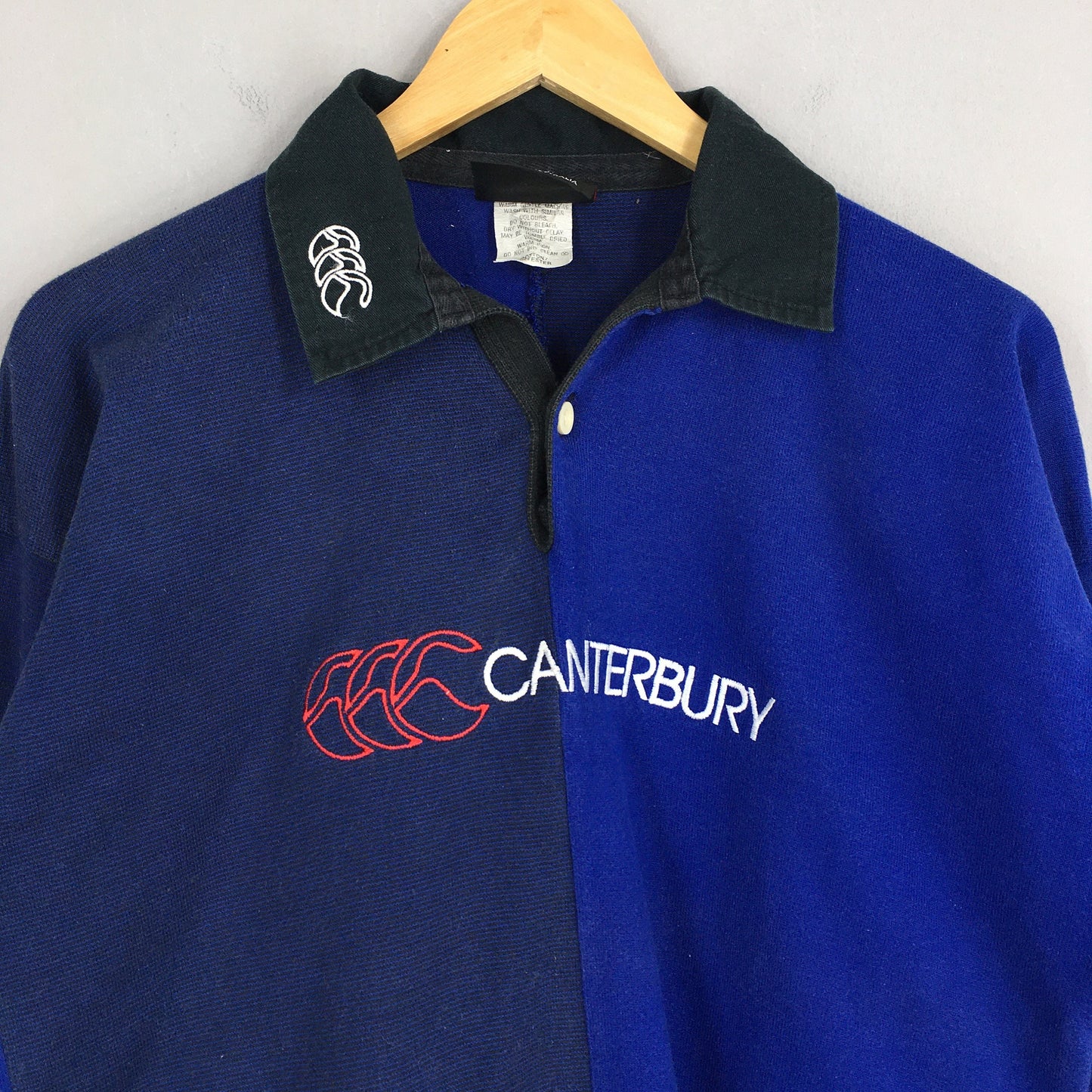 Canterbury Australian Wallabies Rugby Blue Polo Shirt Medium