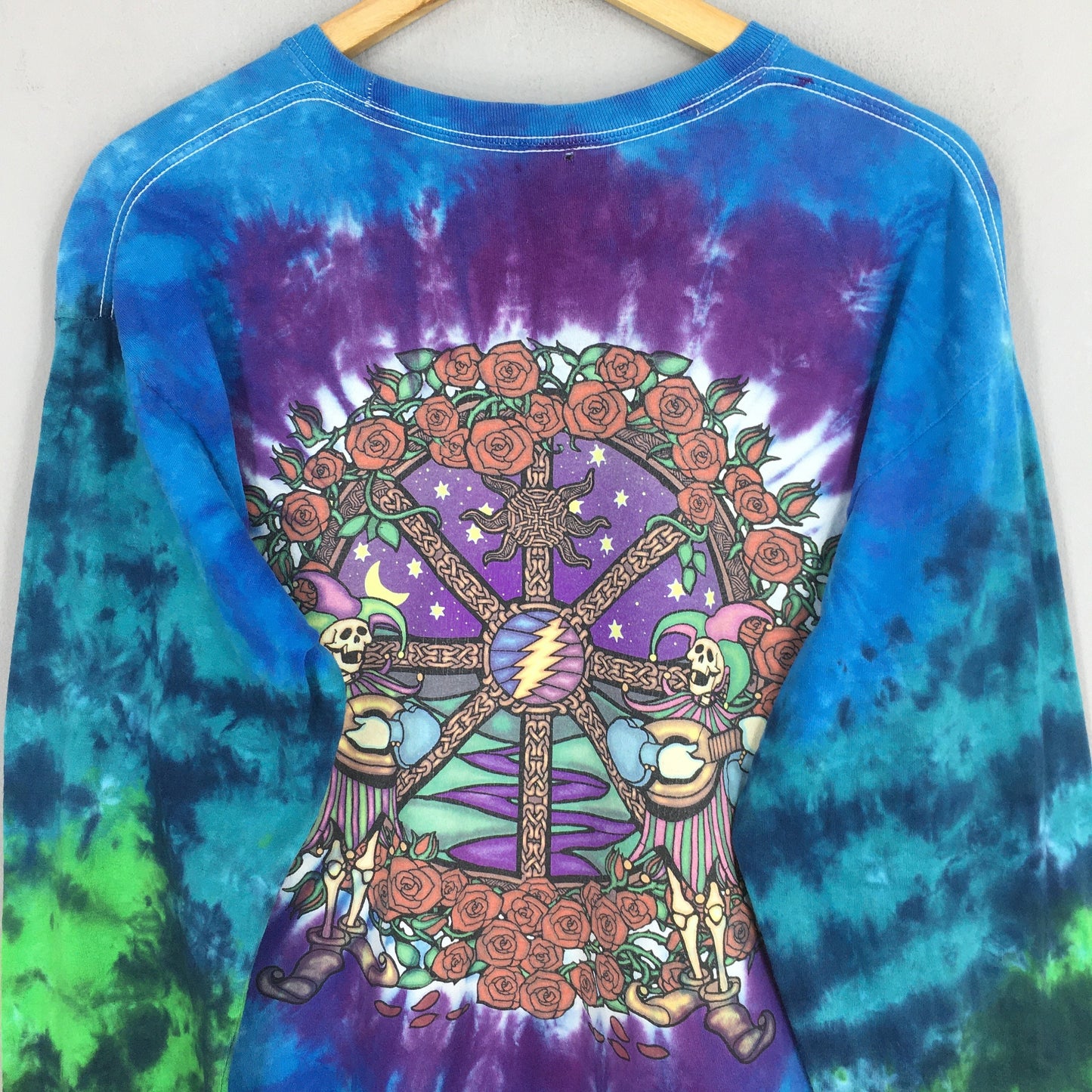 Vintage Y2K Grateful Dead Rock Concert Tie Dye Tshirt Large