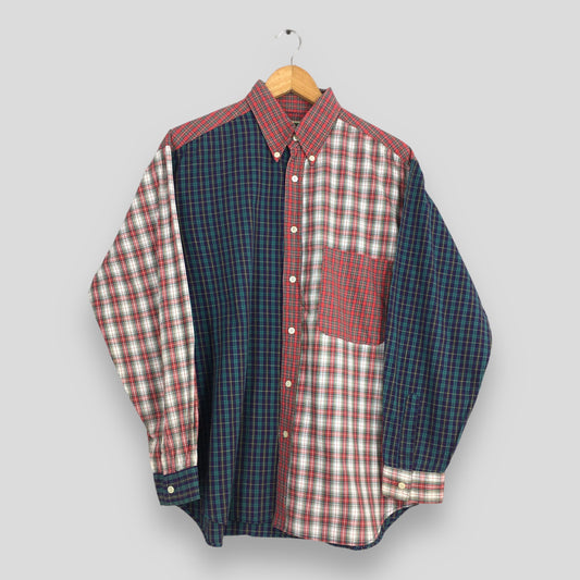 Patchwork Flannel Shirt Medium