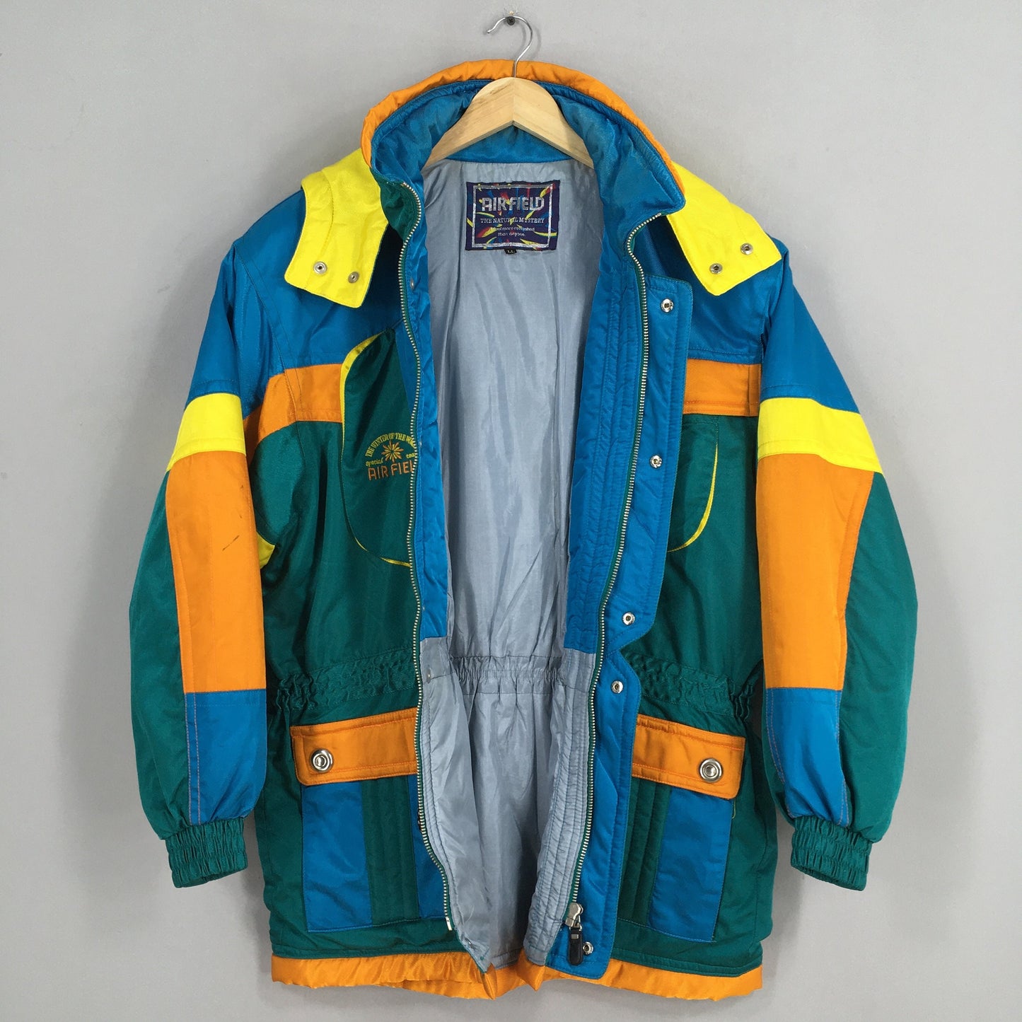 Air Field Multicolor Retro Ski Jacket XLarge