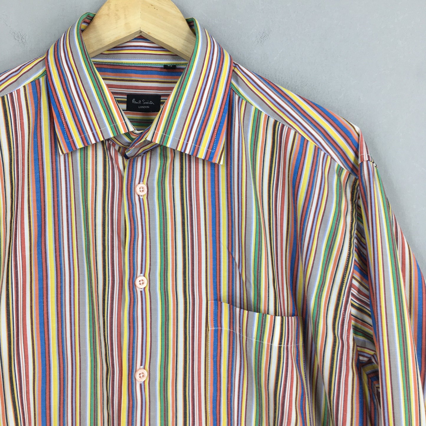 Paul Smith London Multicolor Stripes Flannel Shirt Large