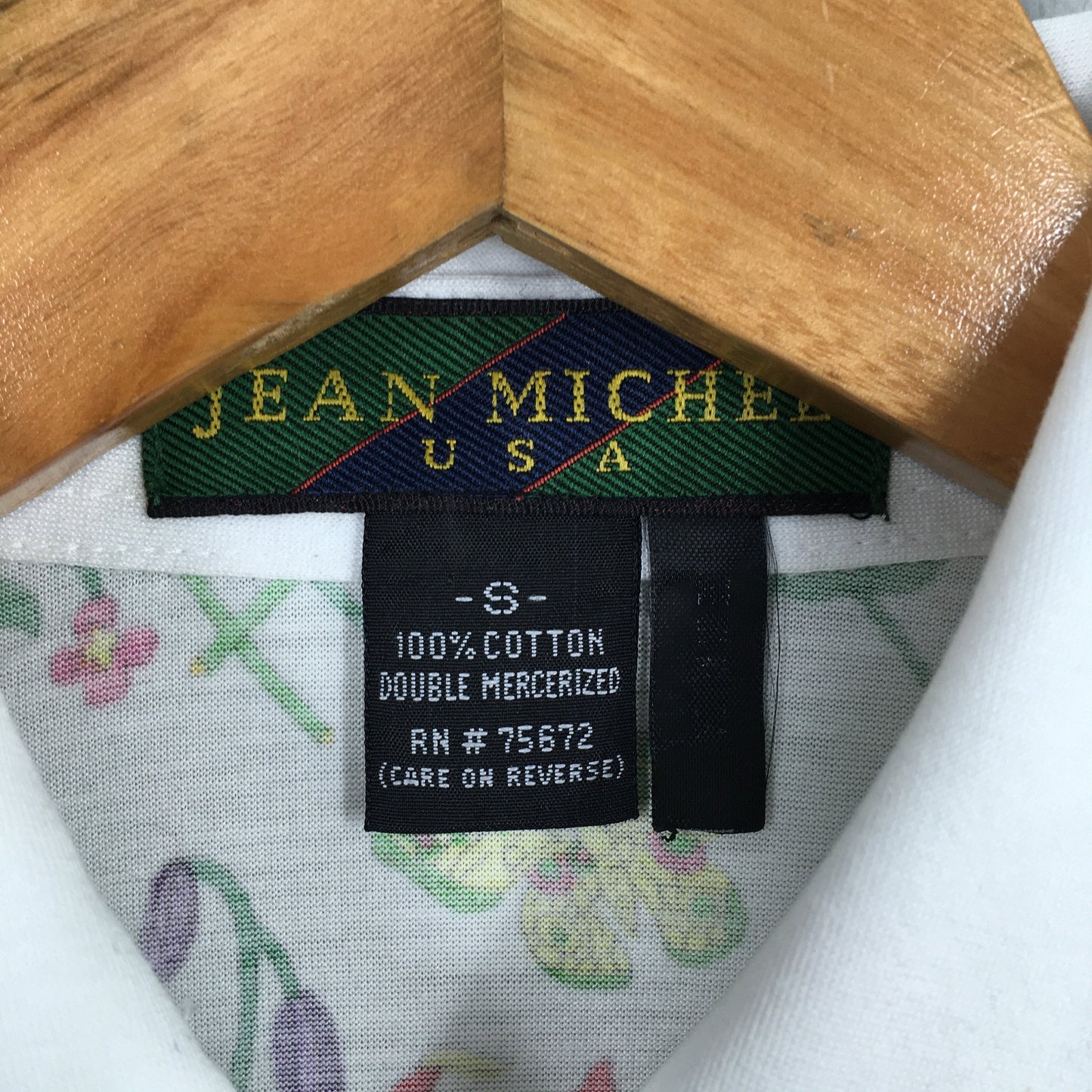 Jean Michel Floral Buttons Shirt Small