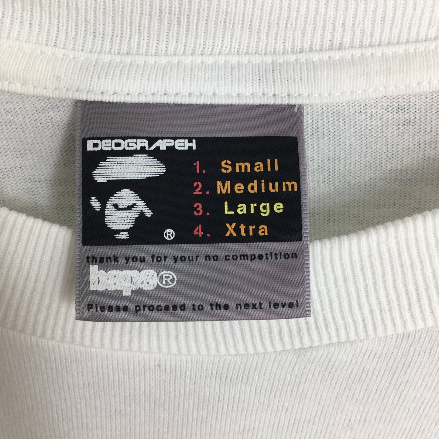 A Bathing Ape Bape White T shirt Large