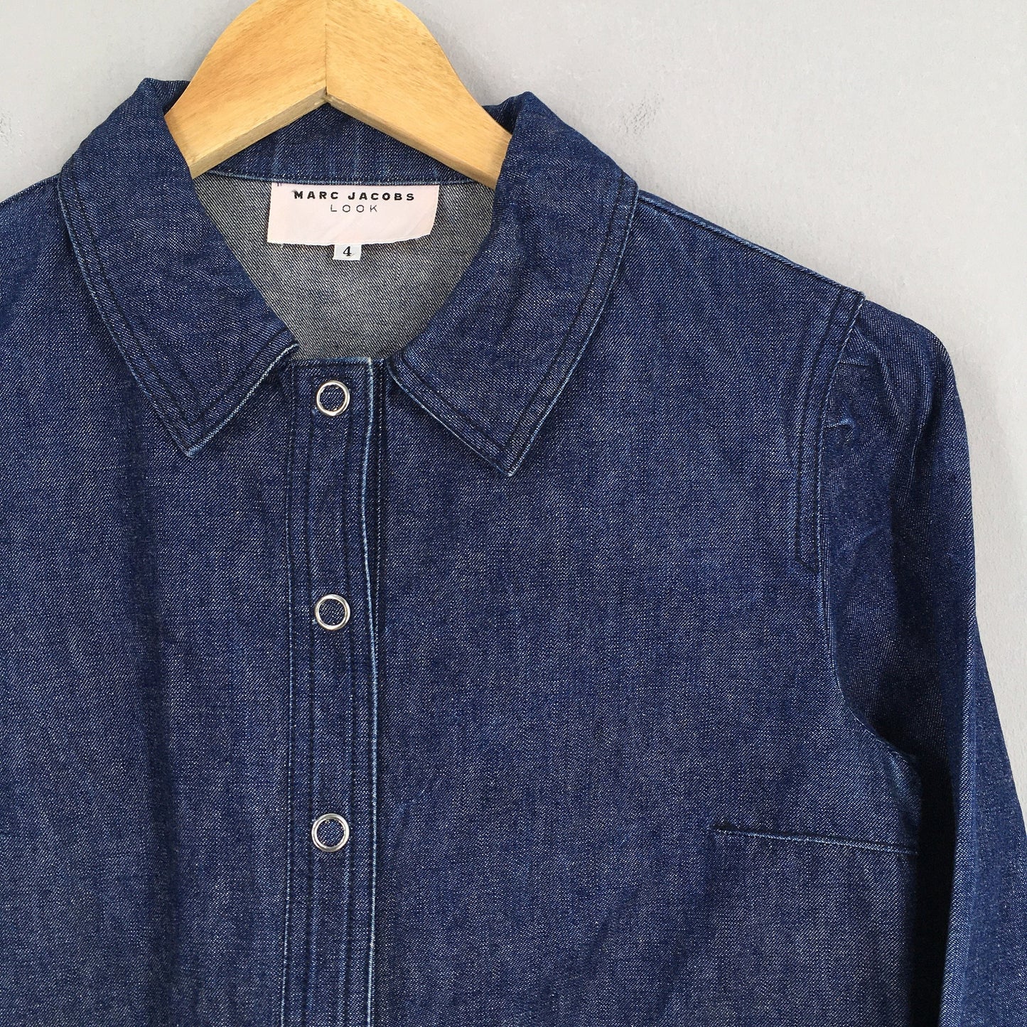 Marc Jacobs Blue Denim Women Shirt XSmall