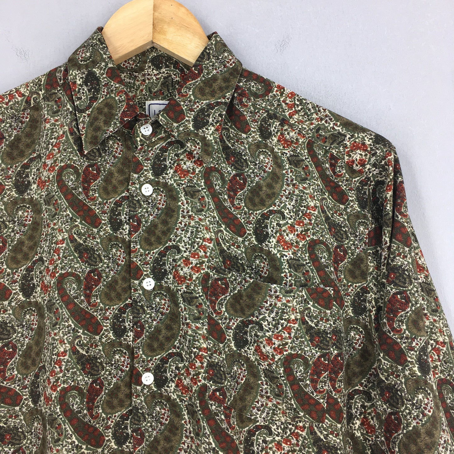 Paisley Floral Shirt Casual Medium