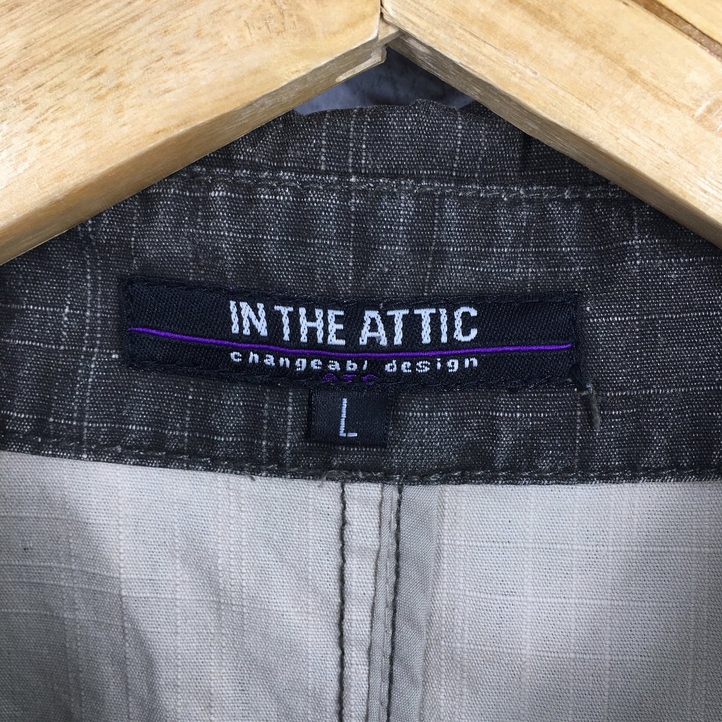 In The Attic Japanese Workwear Denim Jeans Jacket Large