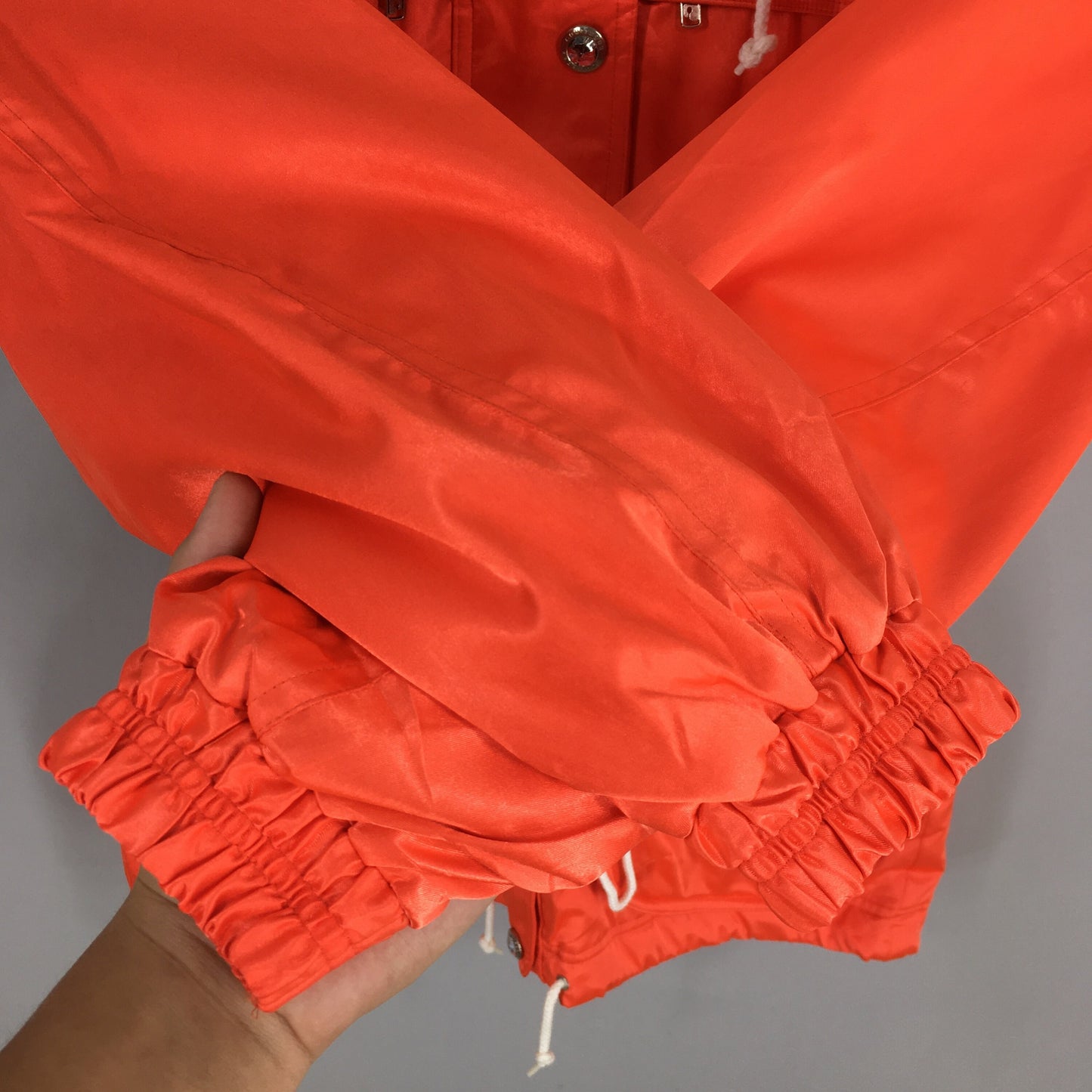 Courreges Ski Wear Orange Hoodie Jacket Large