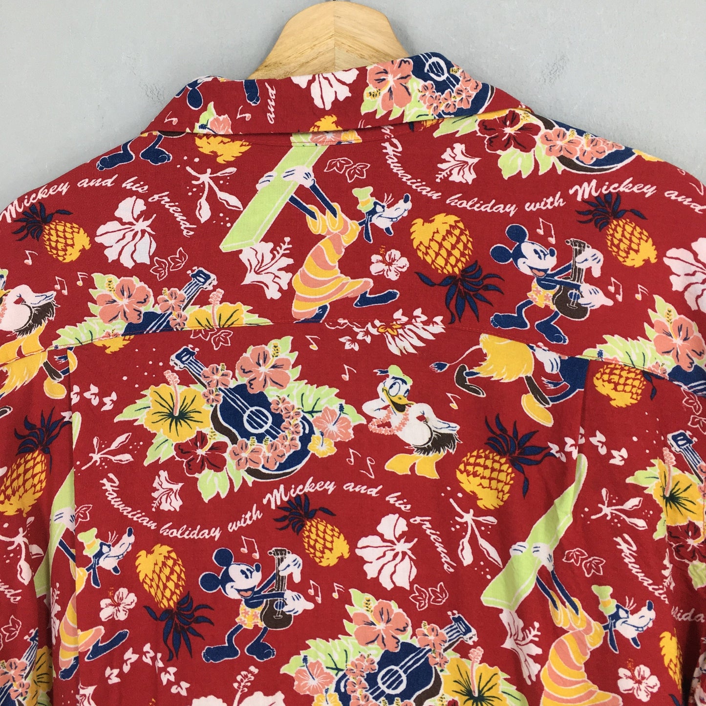 Hawaiian Mickey Mouse Aloha Tropical Shirt Large