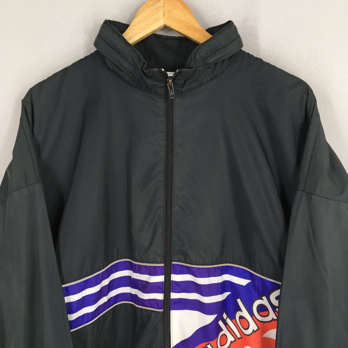 Adidas Trefoil Windbreaker Jacket Hoodie XLarge