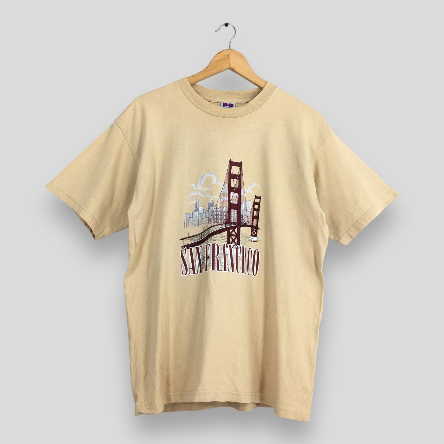 San Francisco Usa Brown T shirt Large