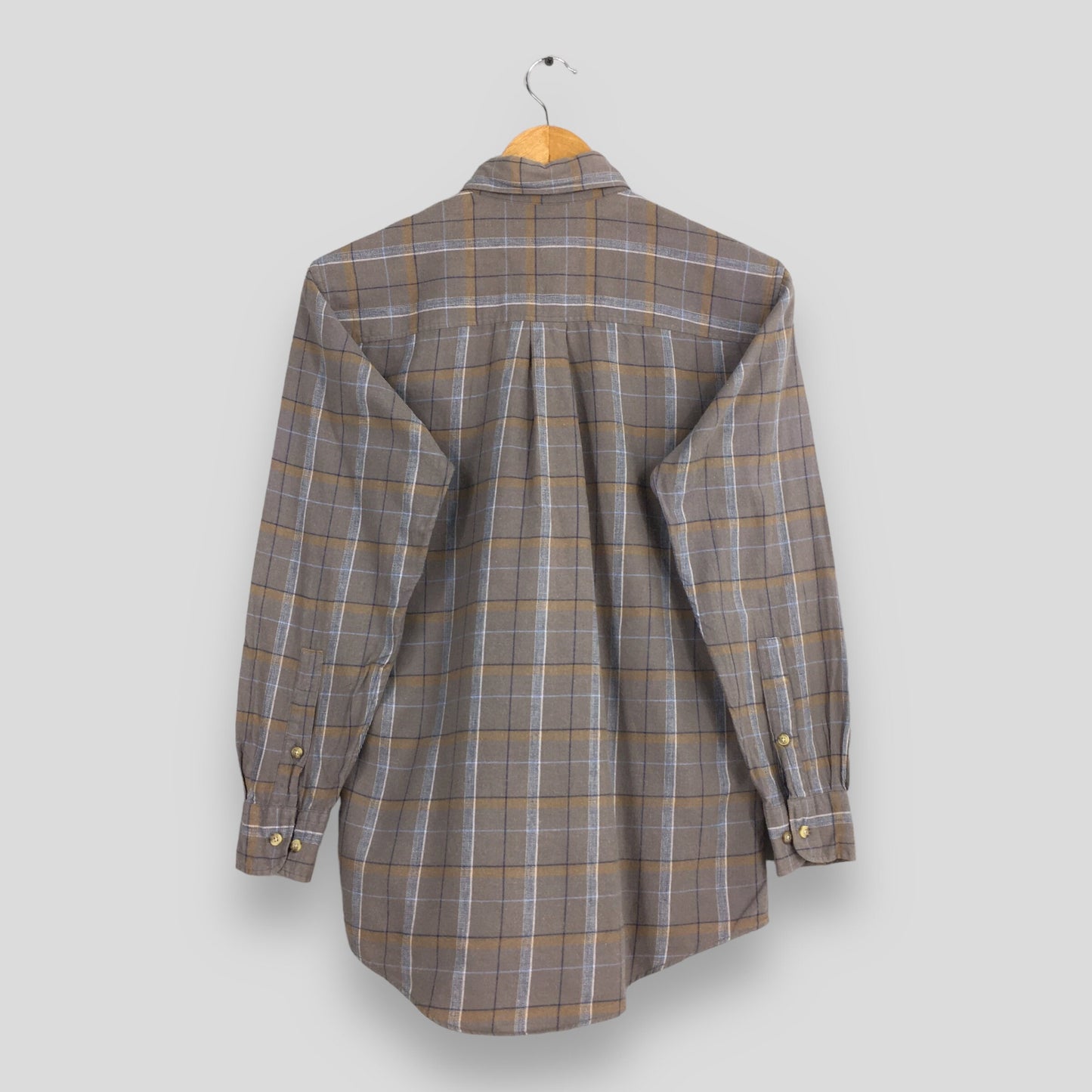 Ysl Yves Saint Laurent Plaid Flannel Shirt Small