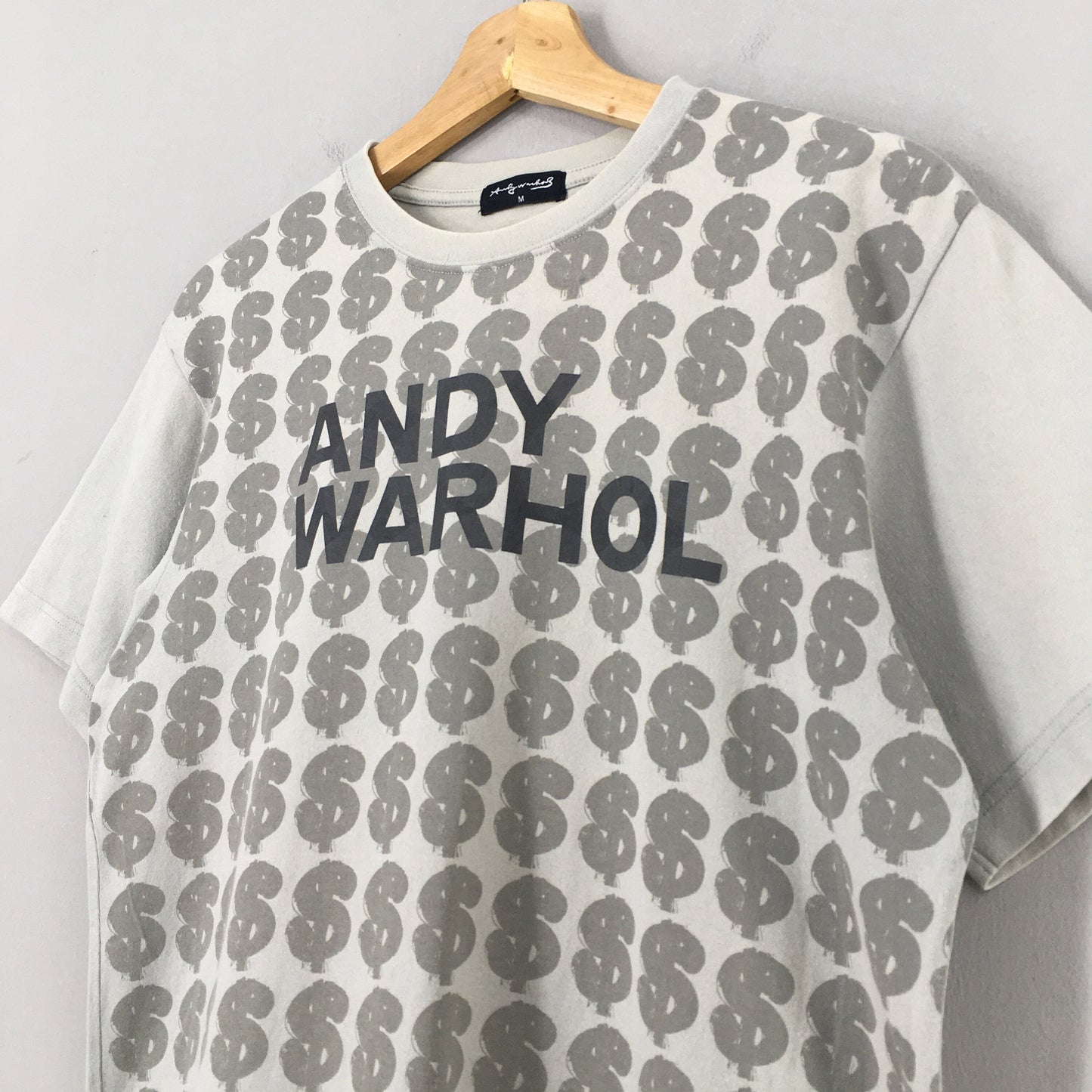 Andy Warhol Dollar Art Overprinted T shirt Medium