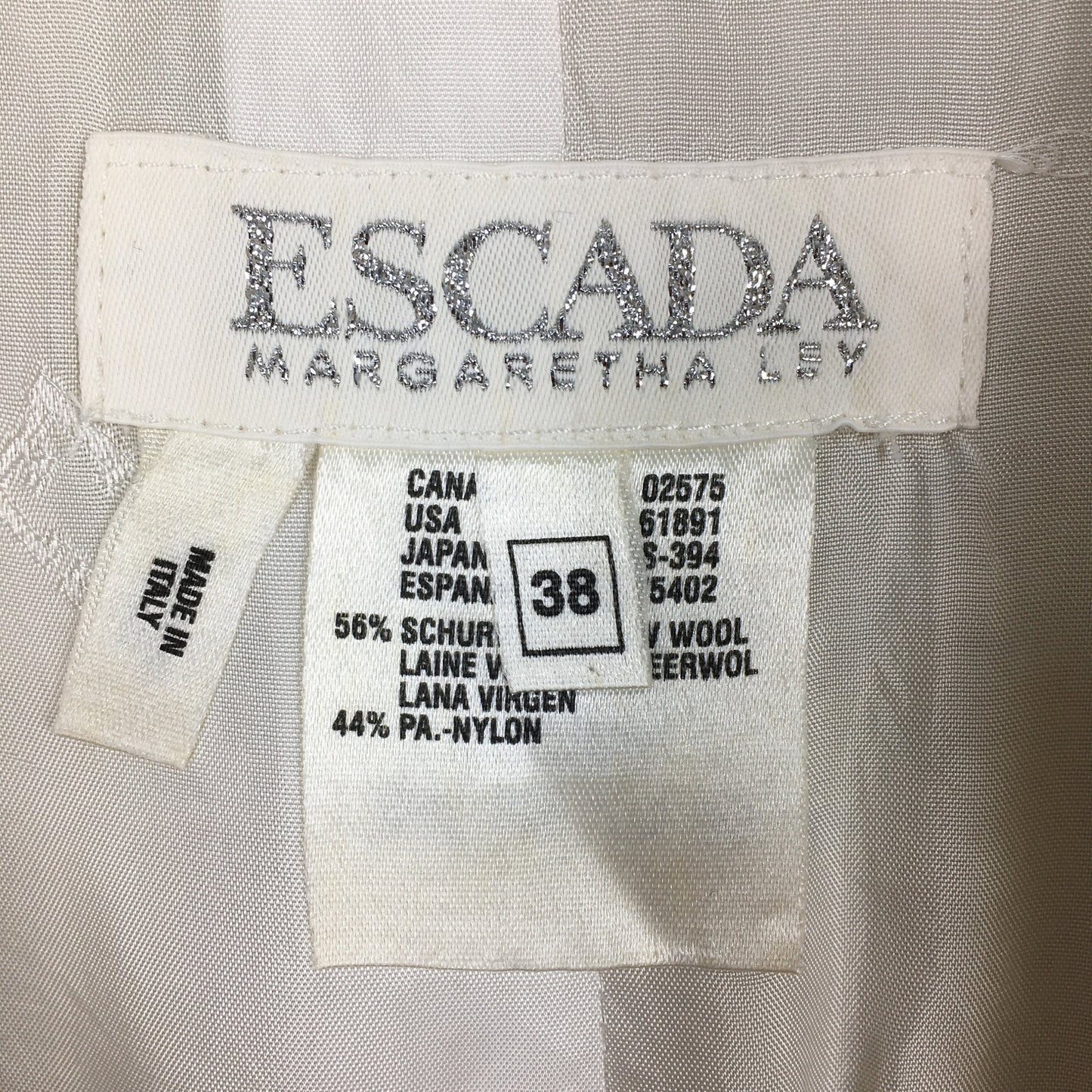 Escada Margaretha Ley Blazer Italy Wool Jacket Small