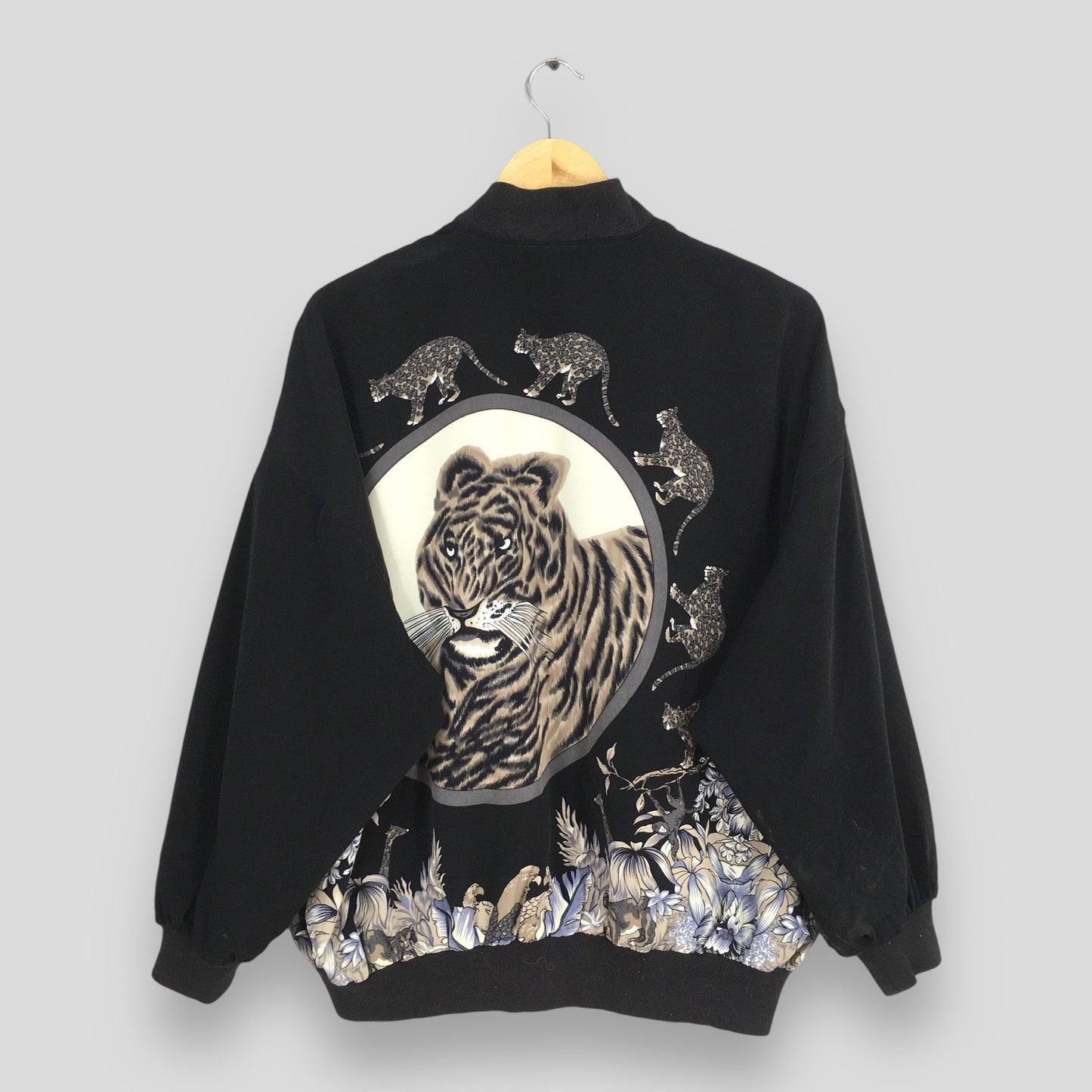 Bomber Baroque Tiger Overprint Jacket XLarge