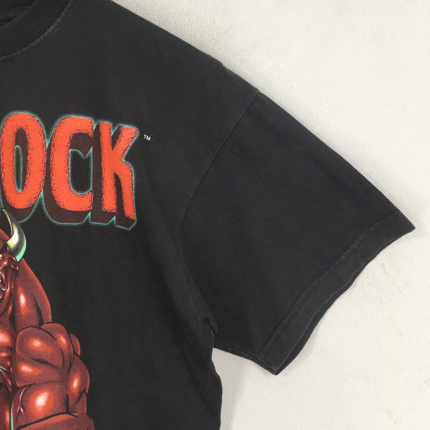 WWE The Rock Dwayne Black T Shirt Medium