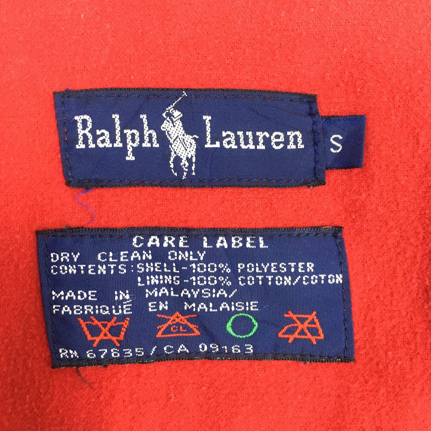 Polo Sport Ralph Lauren Red Parka Hoodie Small