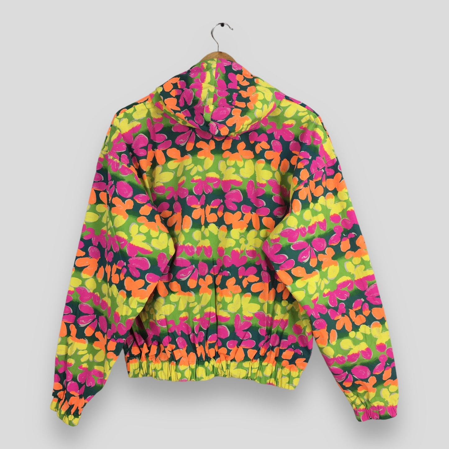 Floral Multicolor Hoodie Jacket Medium