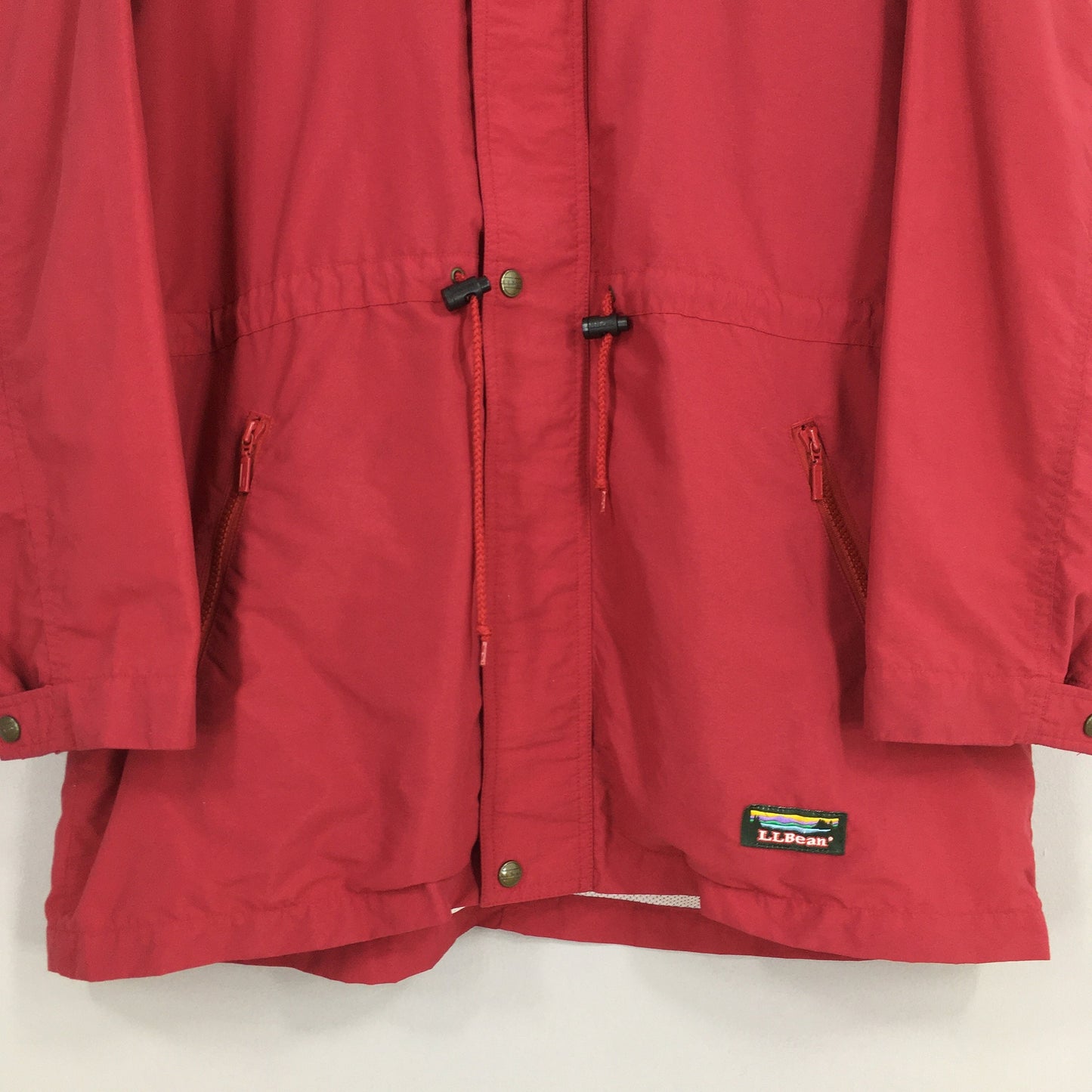 LL Bean Red Hoodie Jacket XLarge